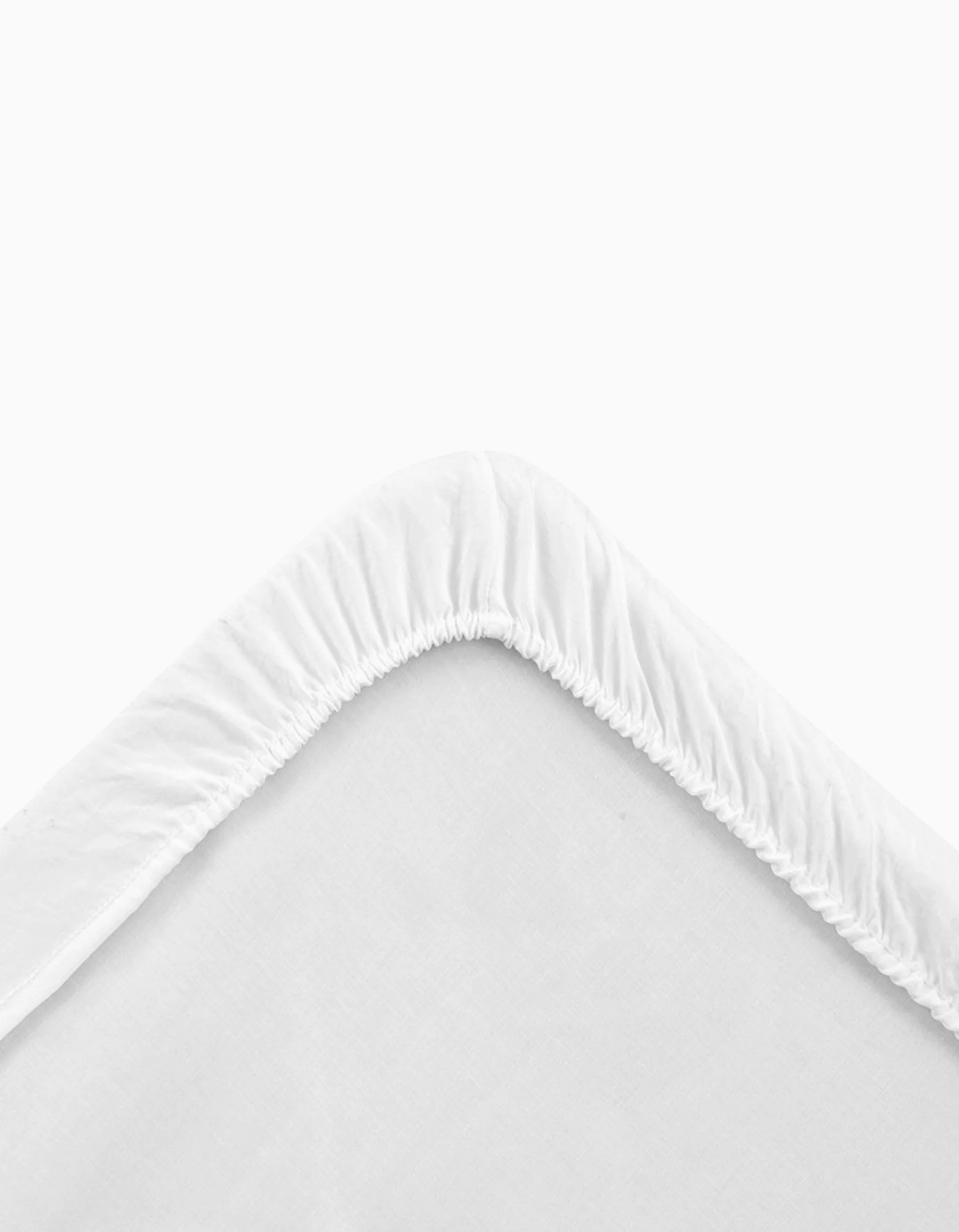 Pack of 2 Fitted Sheets Cambrass 60x120 cm, Soft Pink/White - Image 3