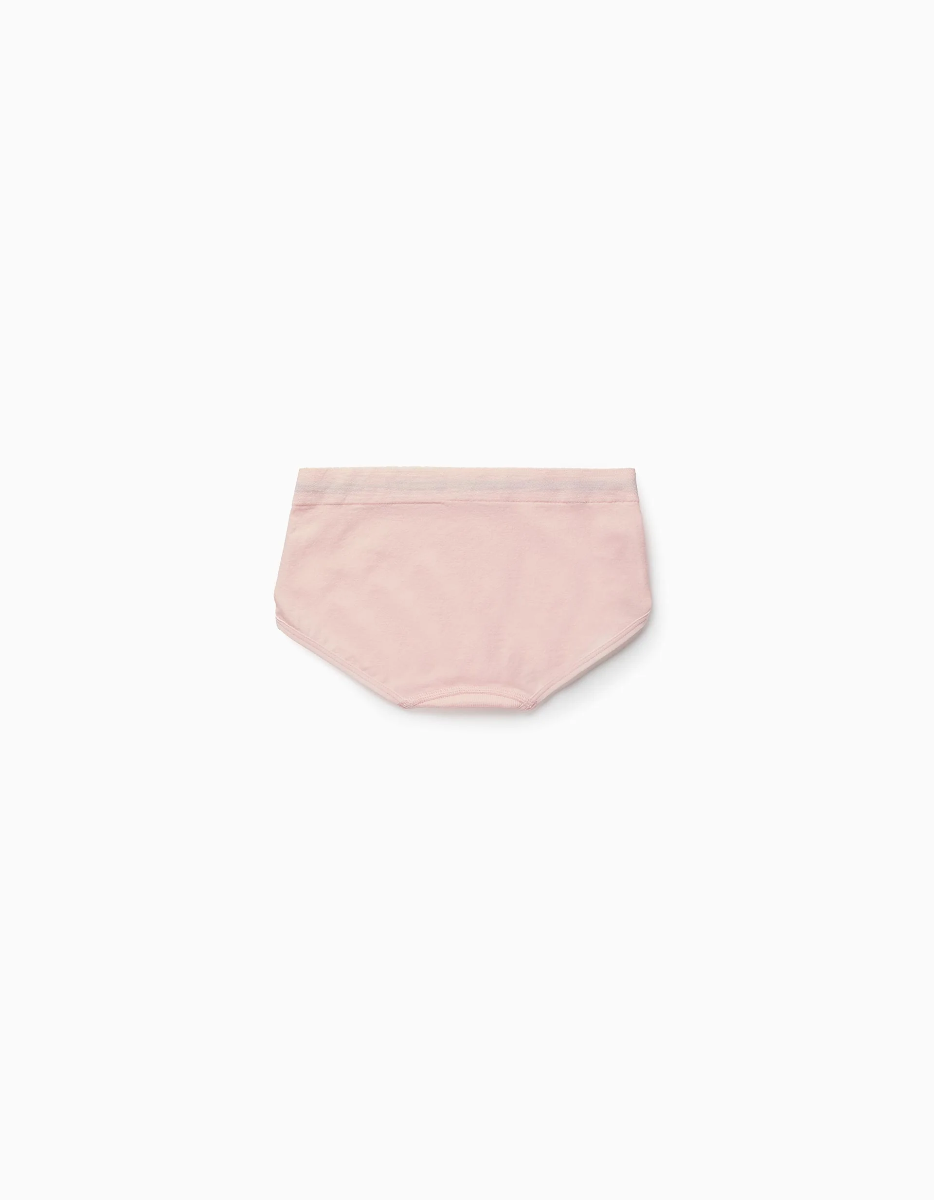 Pack of 2 Hipster Briefs in Microfiber for Girls, White/Pink - Image 3