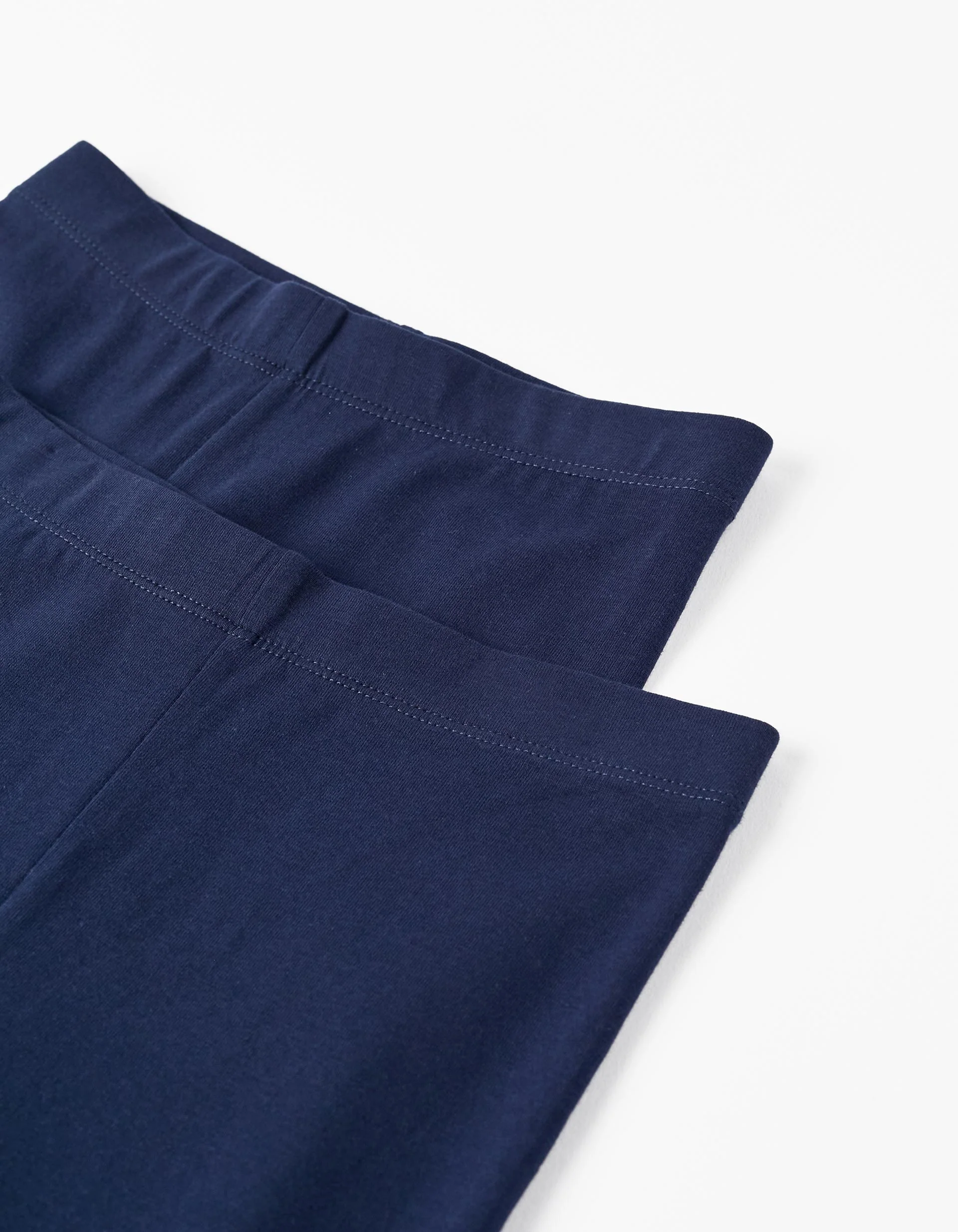 Pack of 2 Pairs of Leggings for Girls, Dark Blue - Image 3
