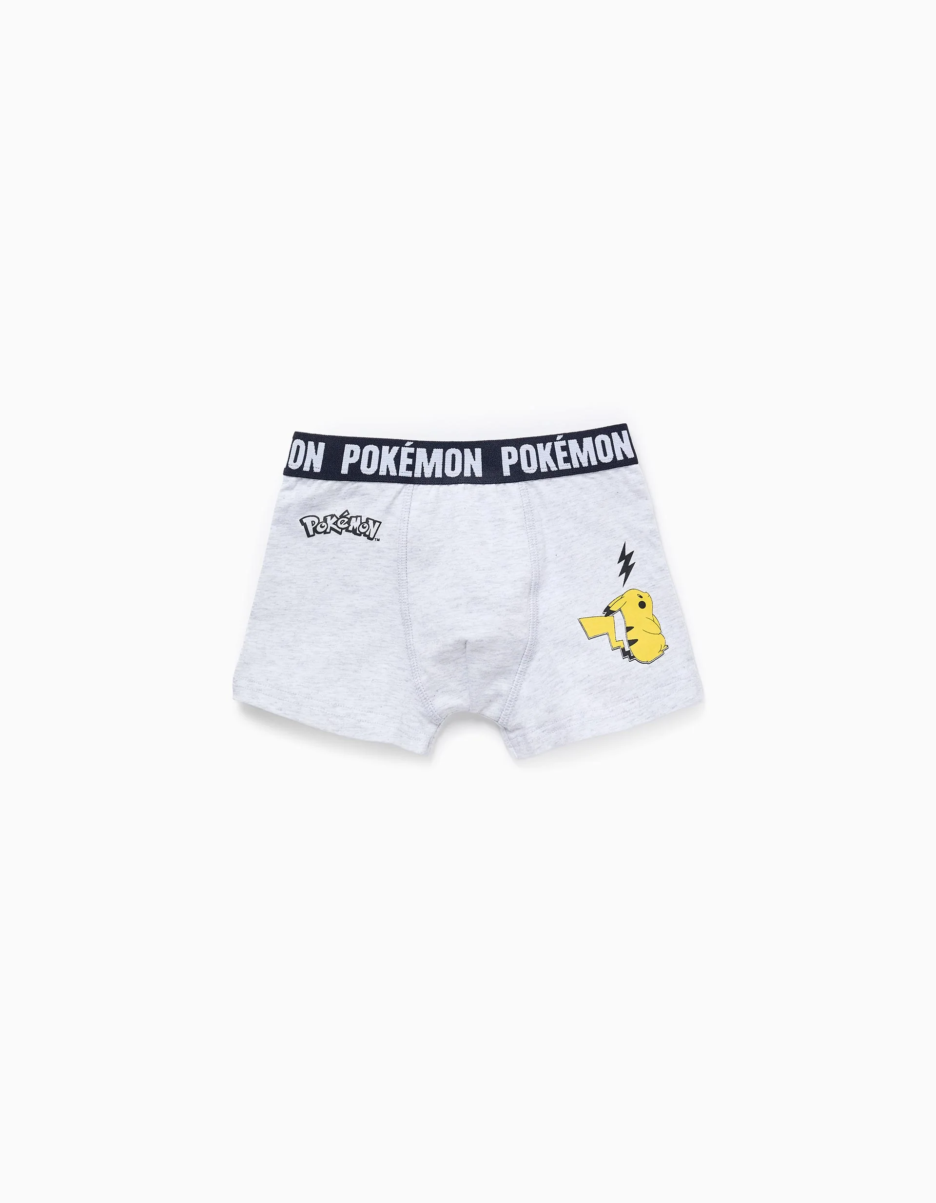 Pack of 4 boxer shorts with Pokémon prints for boys, blue/white/grey - Image 2