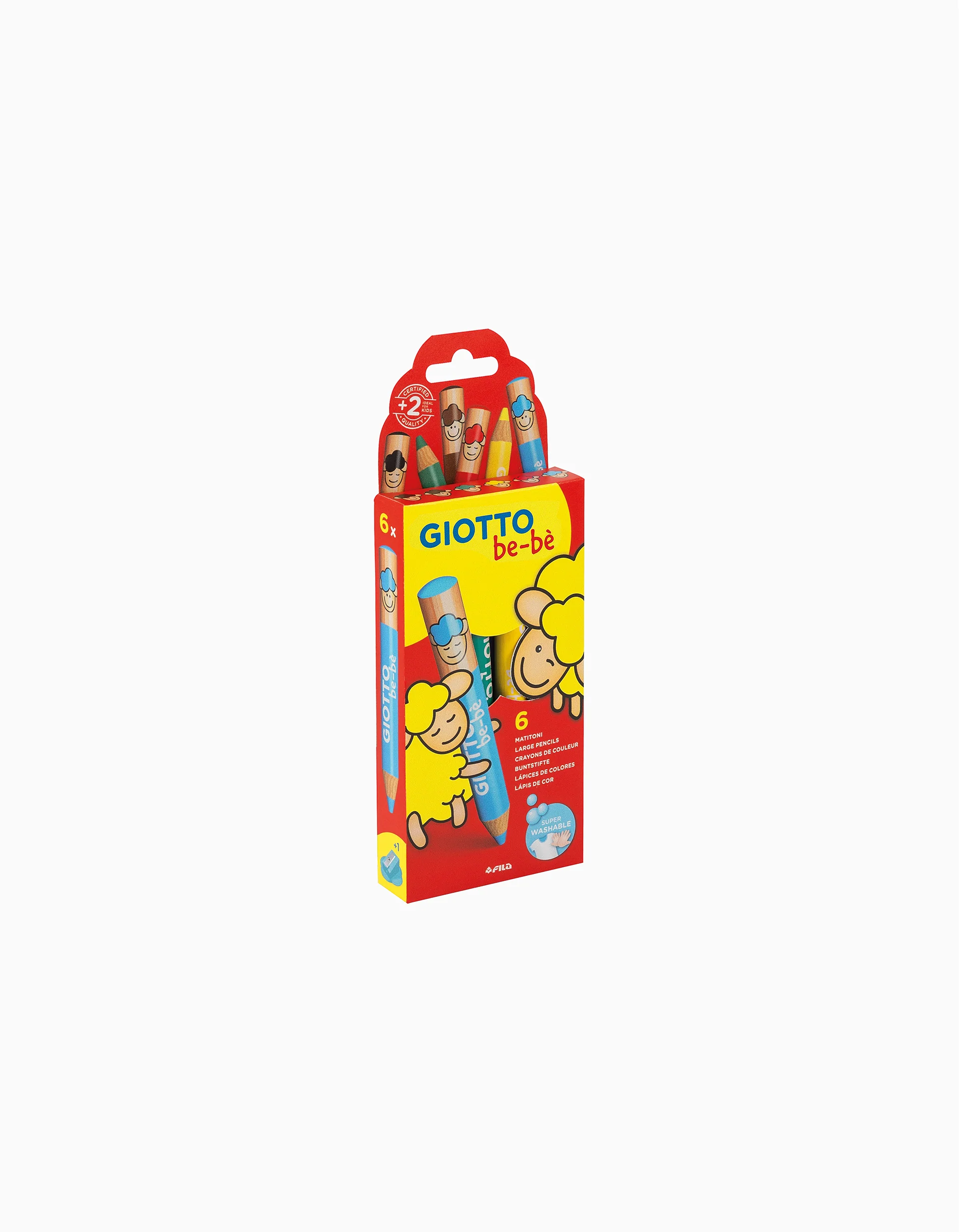 Pack Of 6 Giotto Be-Bè 2A+ Coloured Pencils - Image 2
