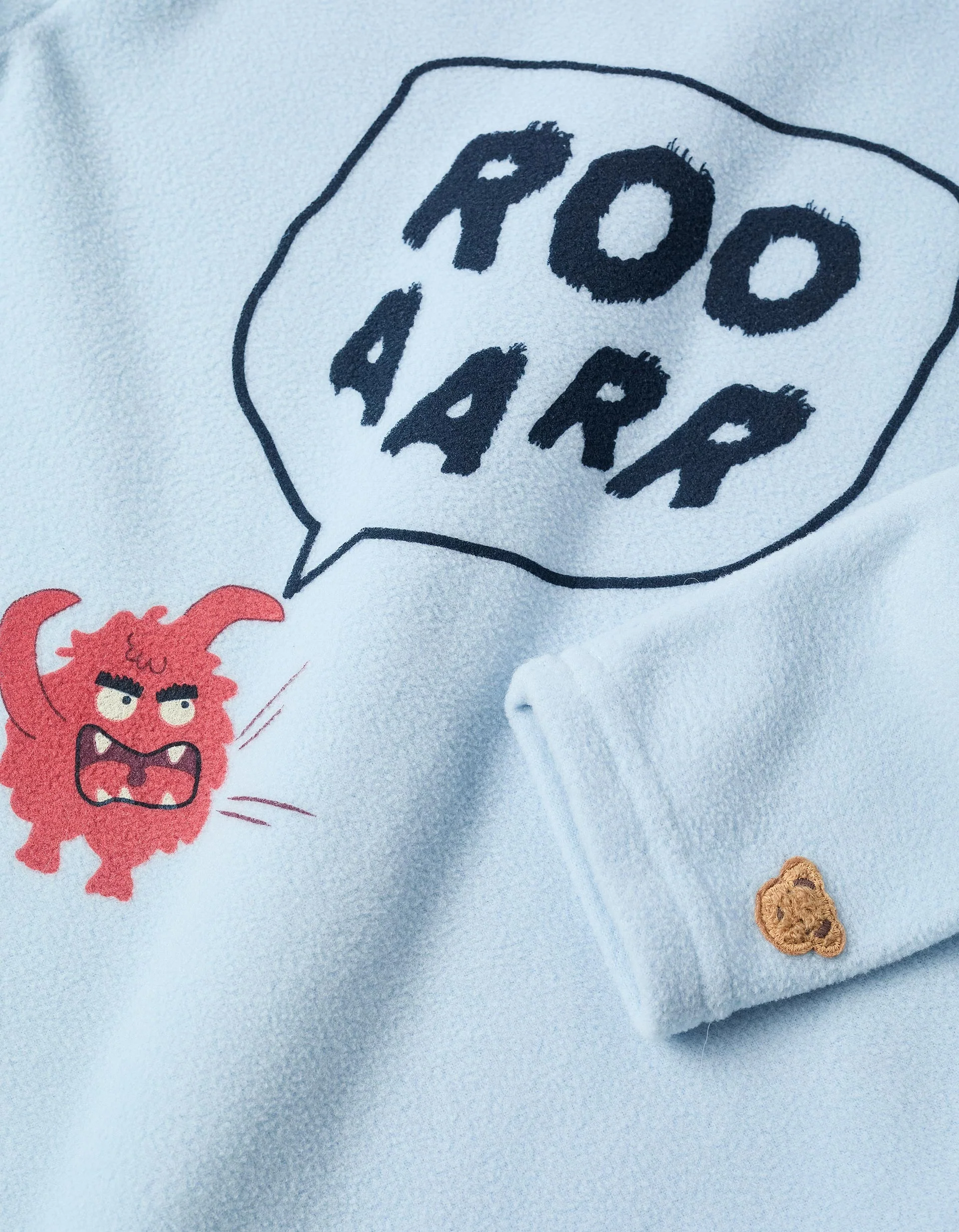 Polar Pyjama for Boys 'Monster of Emotions', Light Blue/Dark Blue - Image 3