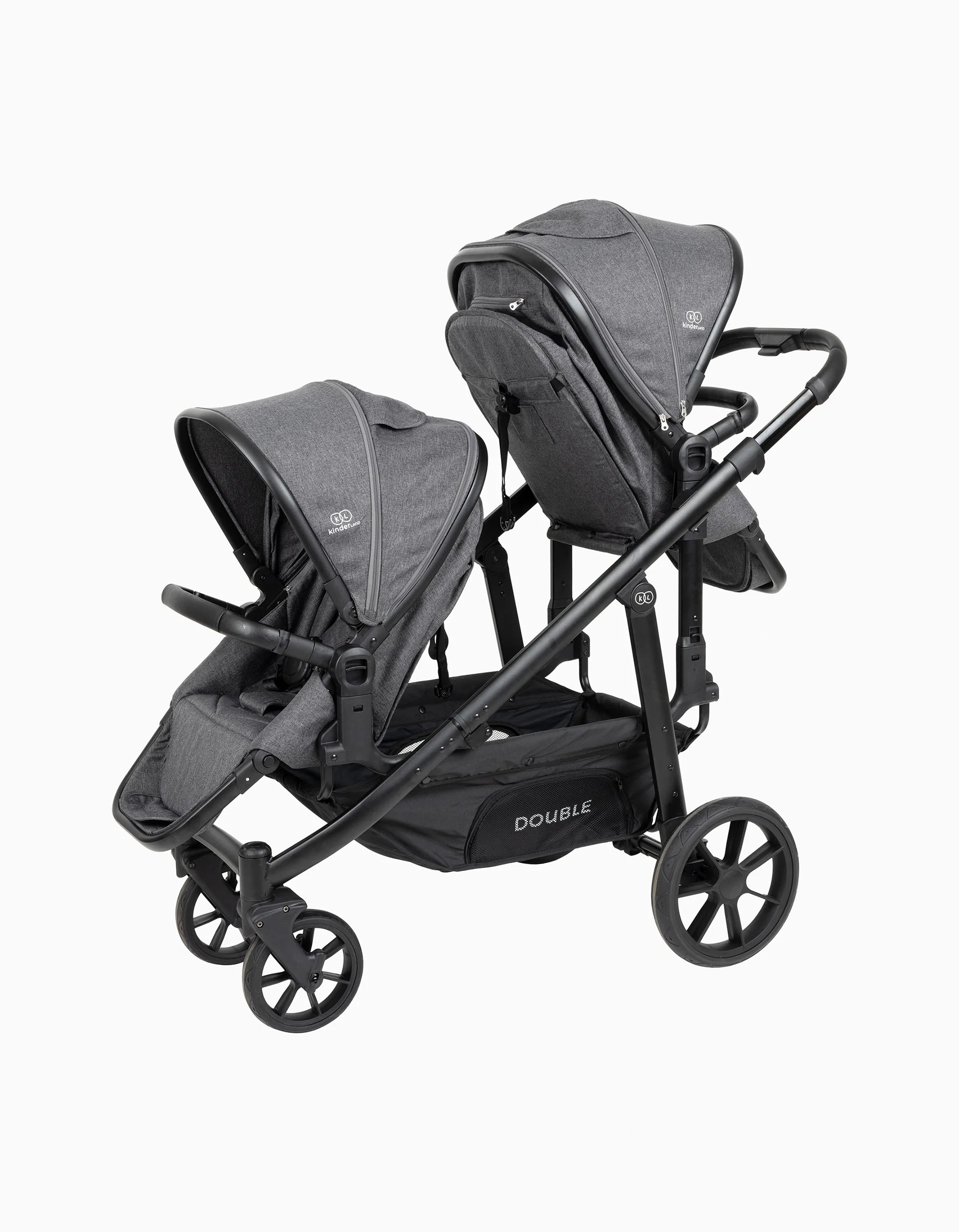 Pushchair Twins Double, Grey - Image 6