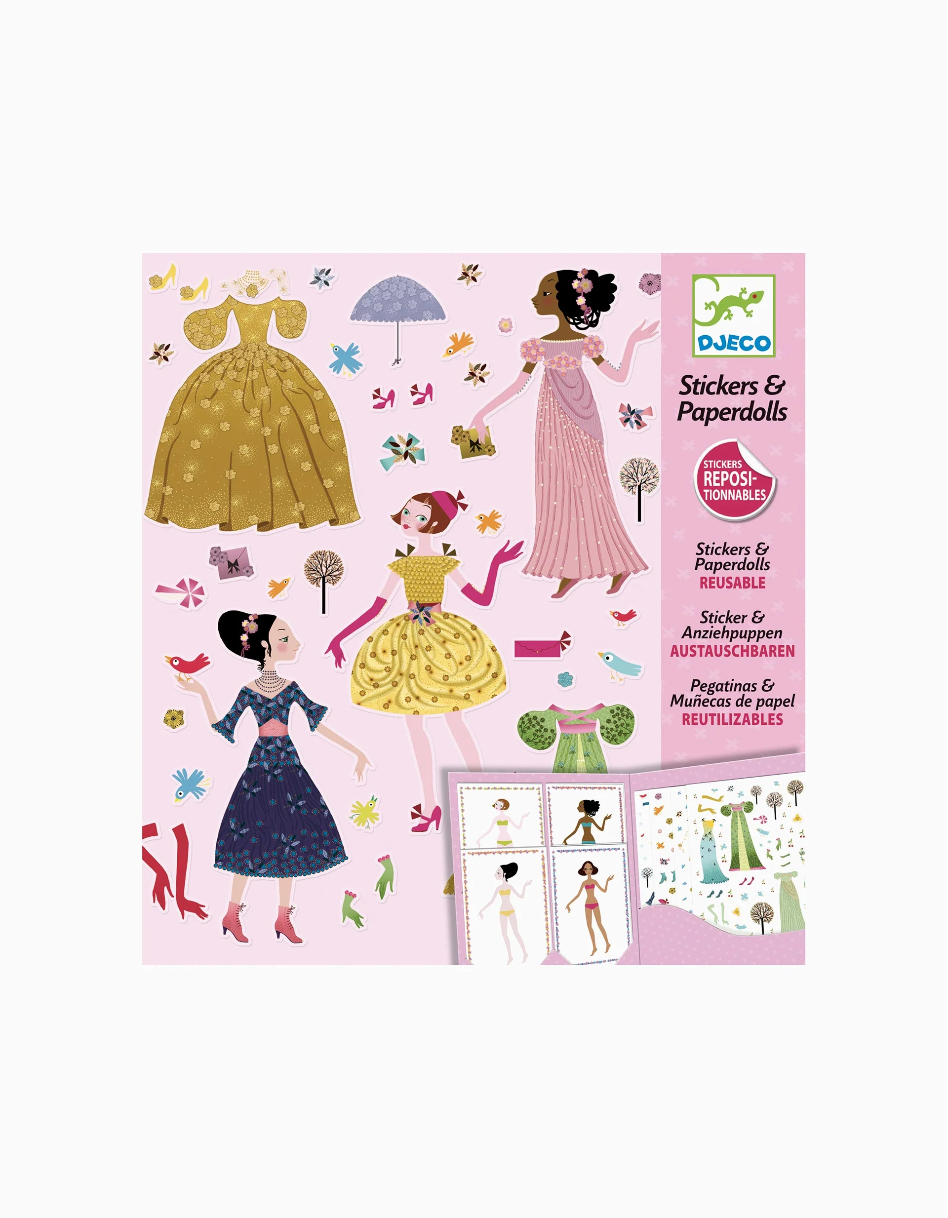 Reusable Stickers Dresses Season Djeco 5Y+ - Image 2