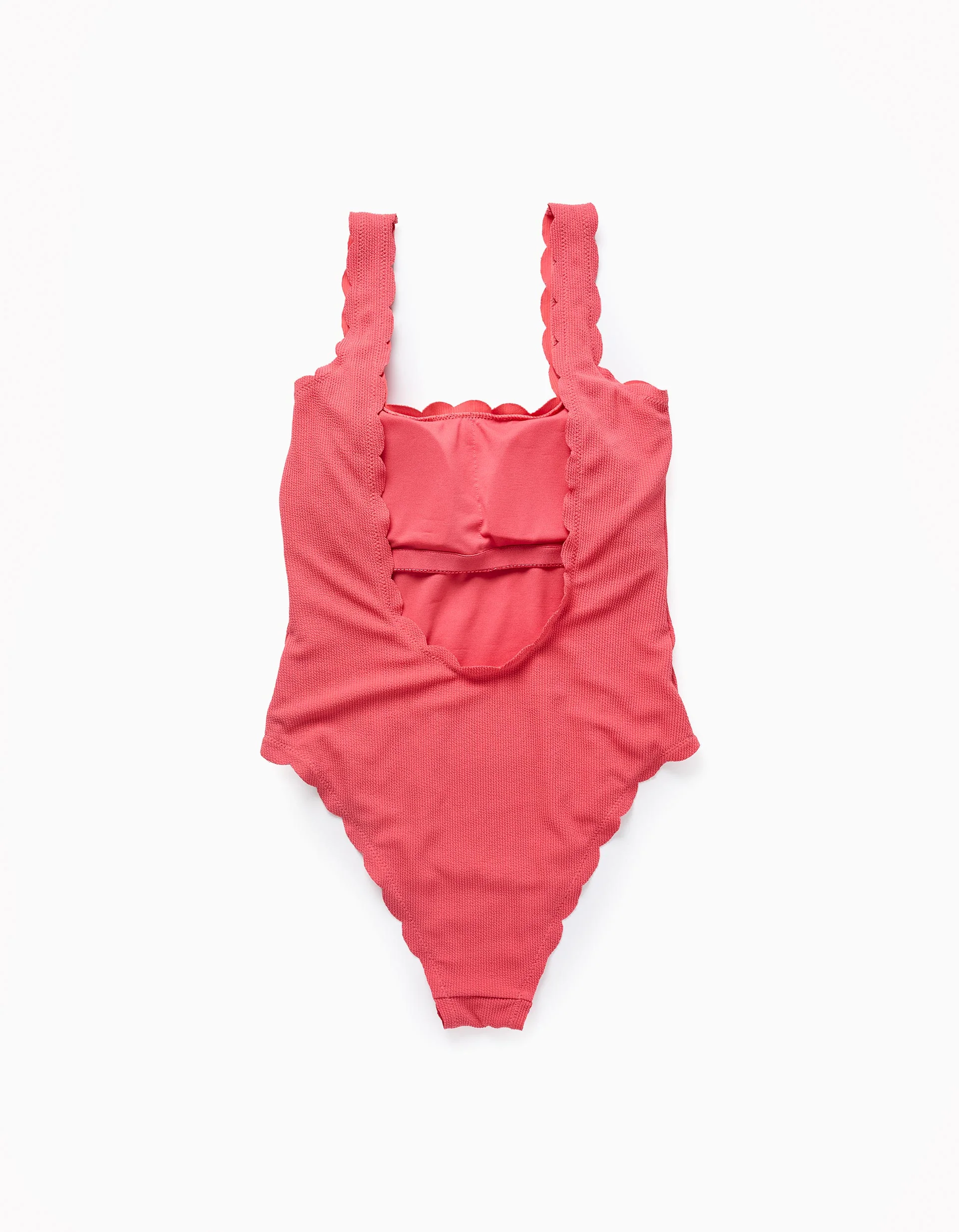 Ribbed Swimsuit for Women 'You&Me', Light Red - Image 3