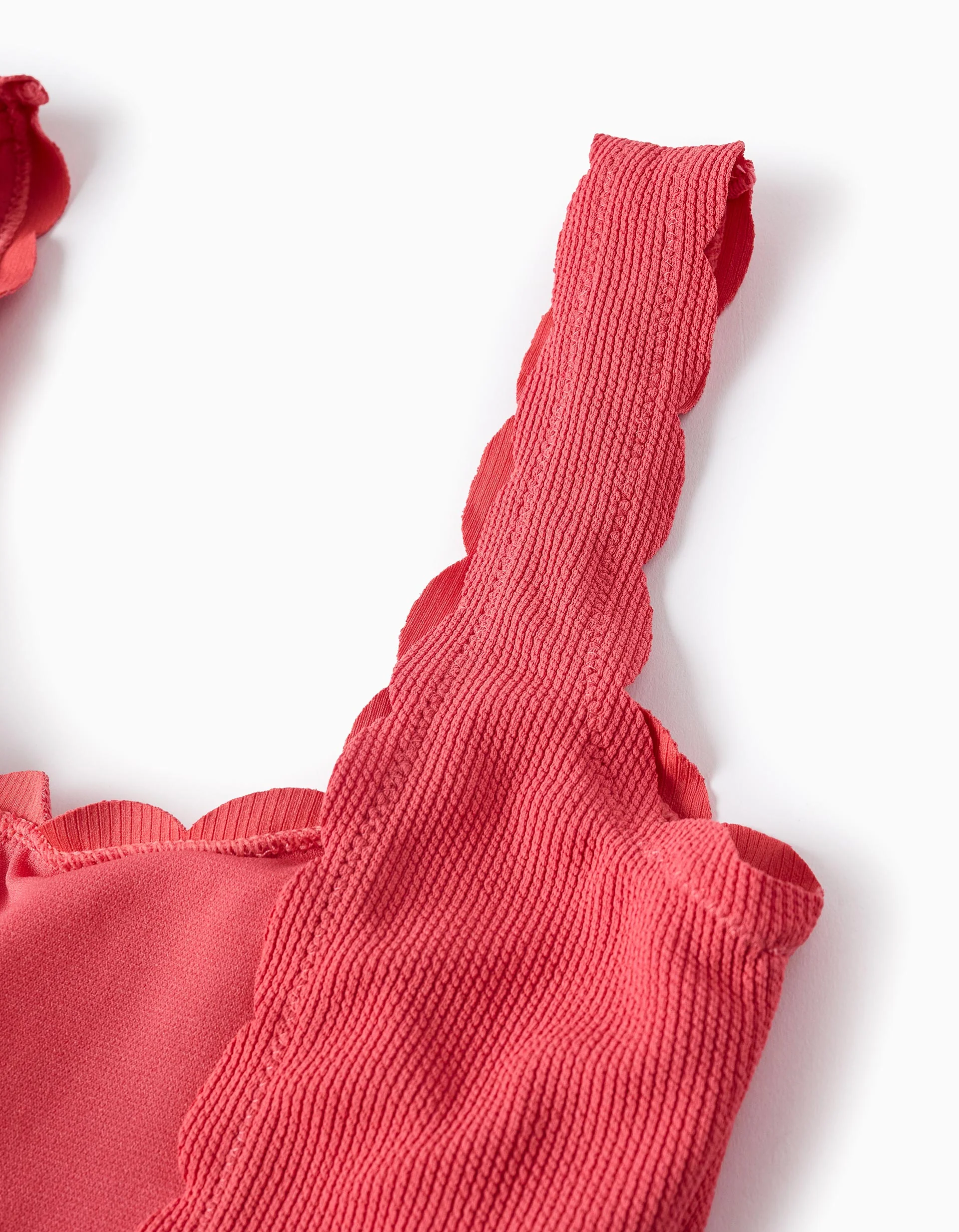 Ribbed Swimsuit for Women 'You&Me', Light Red - Image 4