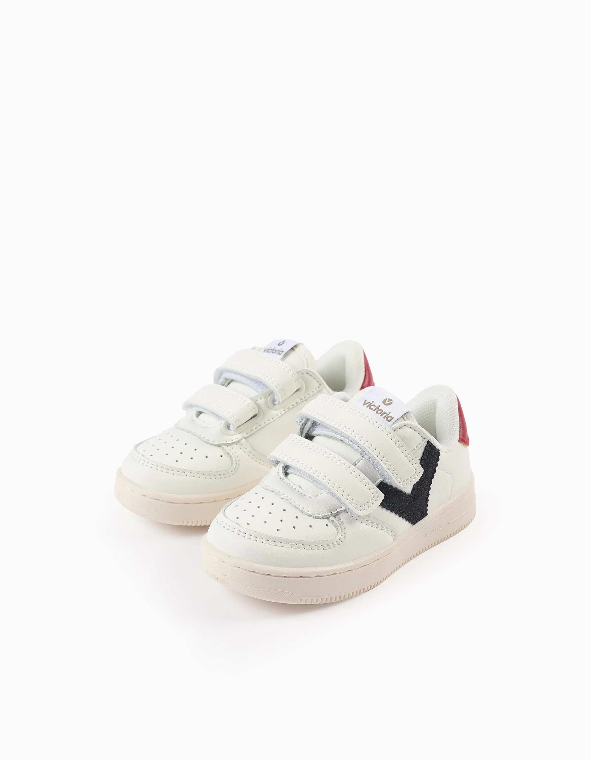 Trainers for Babies and Children 'Victoria Tiempo', White/Red/Black - Image 2