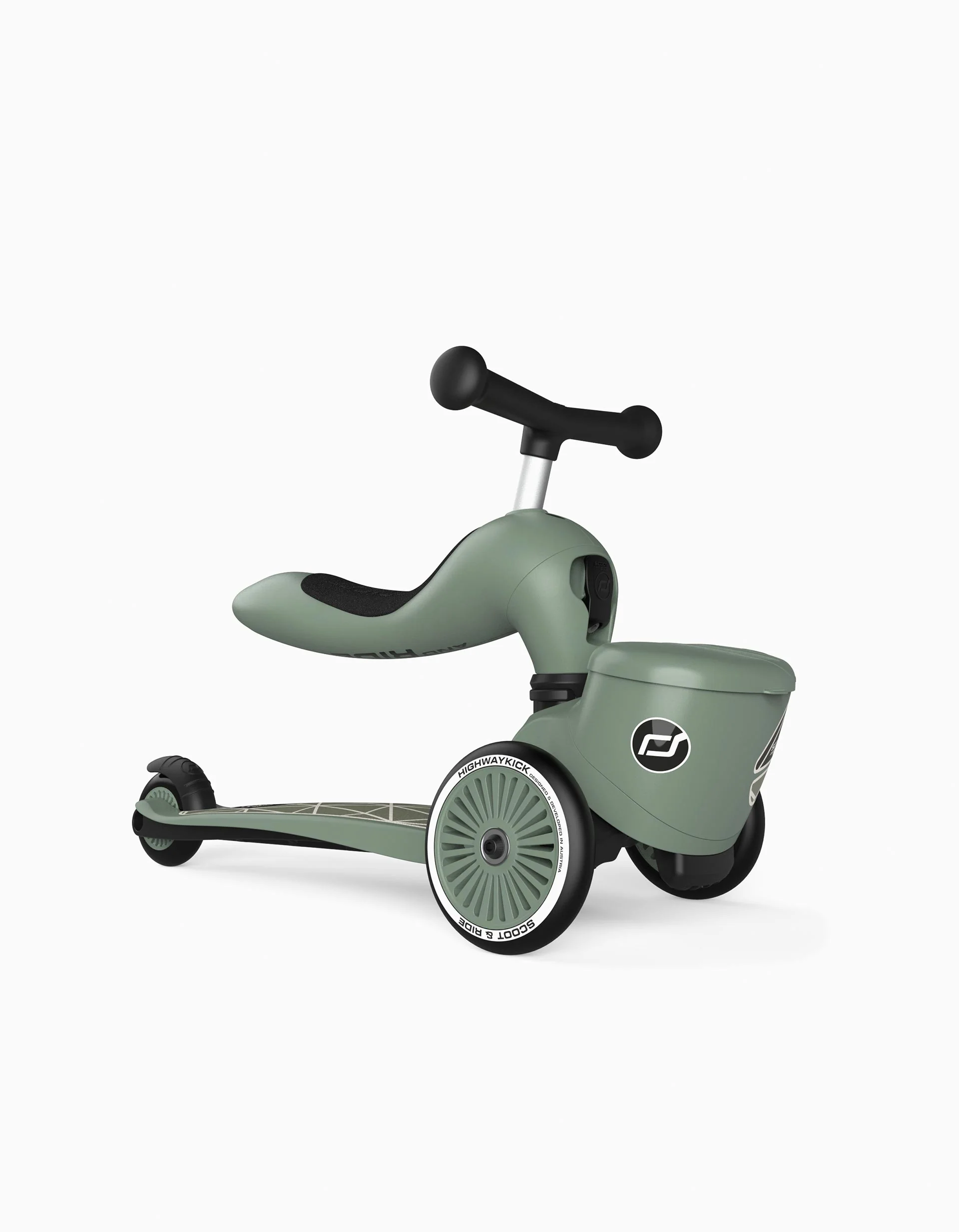 Scooter and Helmet Set Scoot & Ride 12M+, Green Lines - Image 3