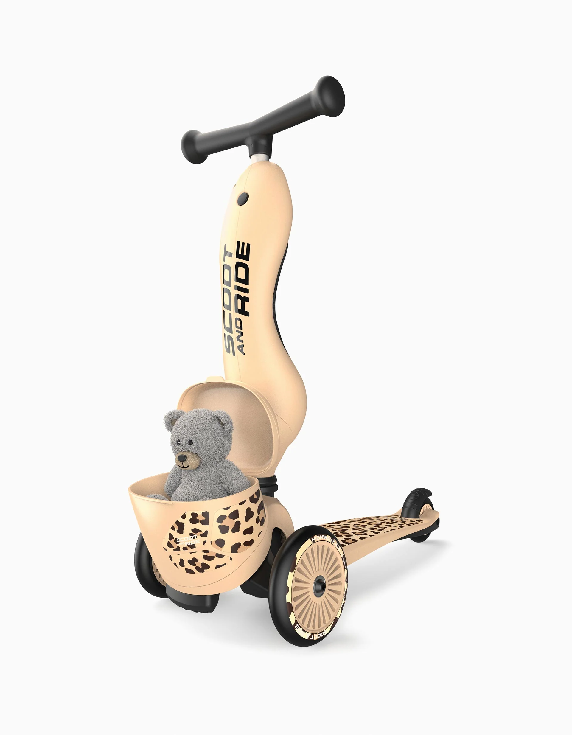 Scooter and Helmet Set Scoot & Ride 12M+, Leopard - Image 5