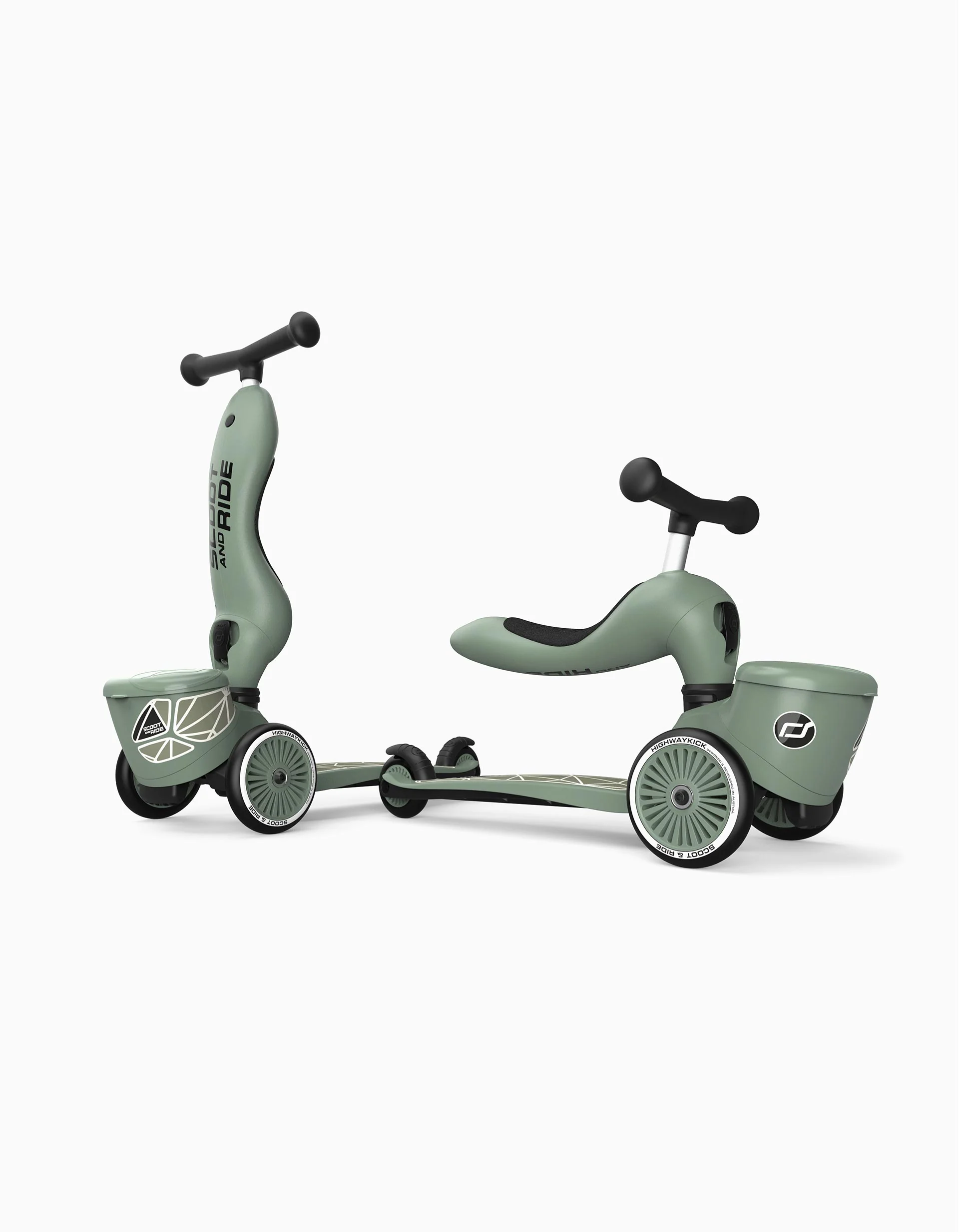 Scooter Highwaykick 1 Lifestyle Scoot & Ride 12M+, Green Lines - Image 3