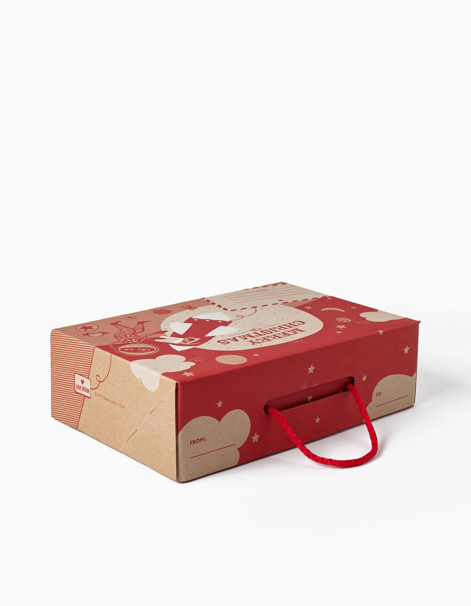 Small Gift Box 'ZY - Merry Christmas', Red - Image 3