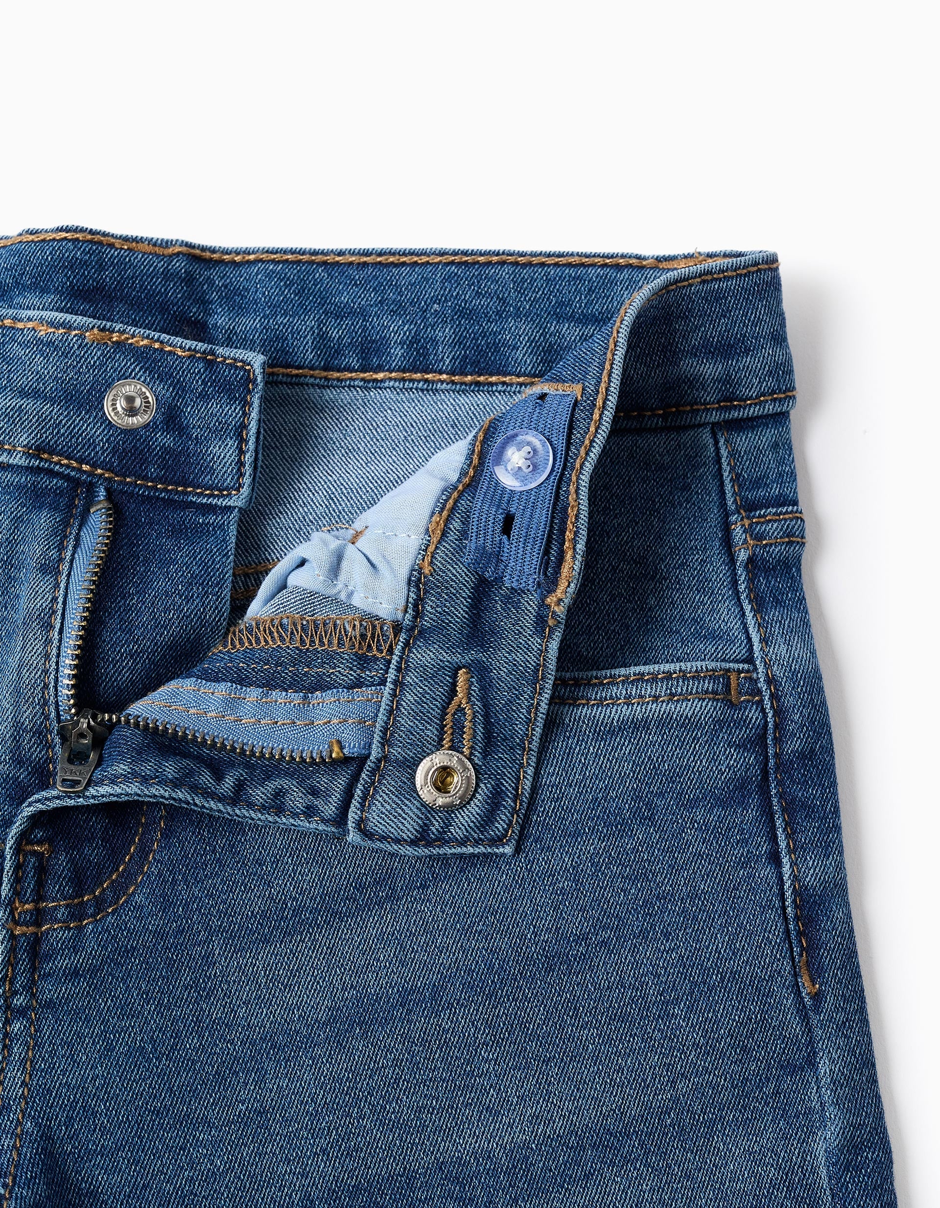 Straight fit denim trousers for boys, blue - Image 3