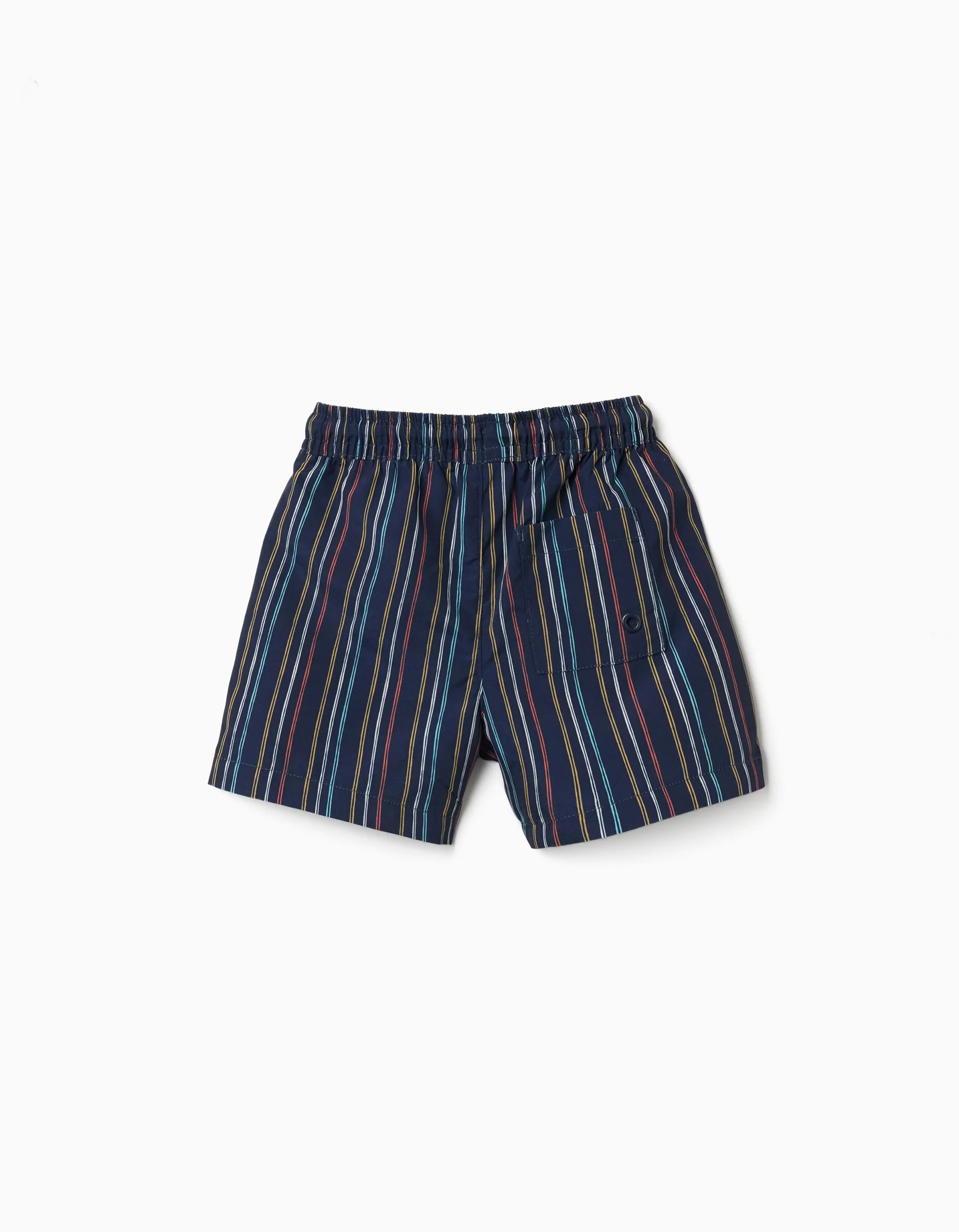 Striped swim shorts with drawstring for baby boys, multicolour - Image 3