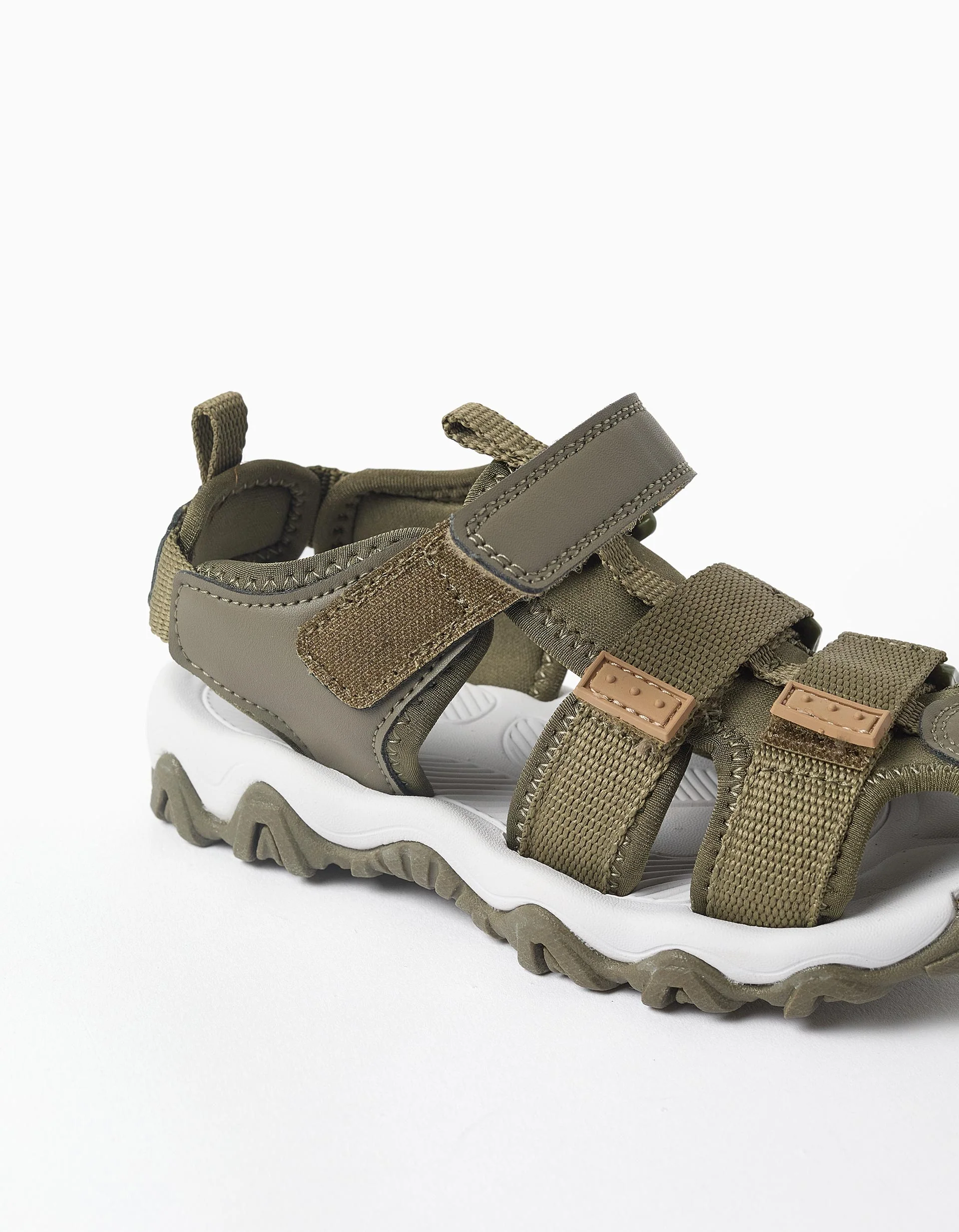 Superlight fisherman sandals with non-slip sole for boys, dark green - Image 4