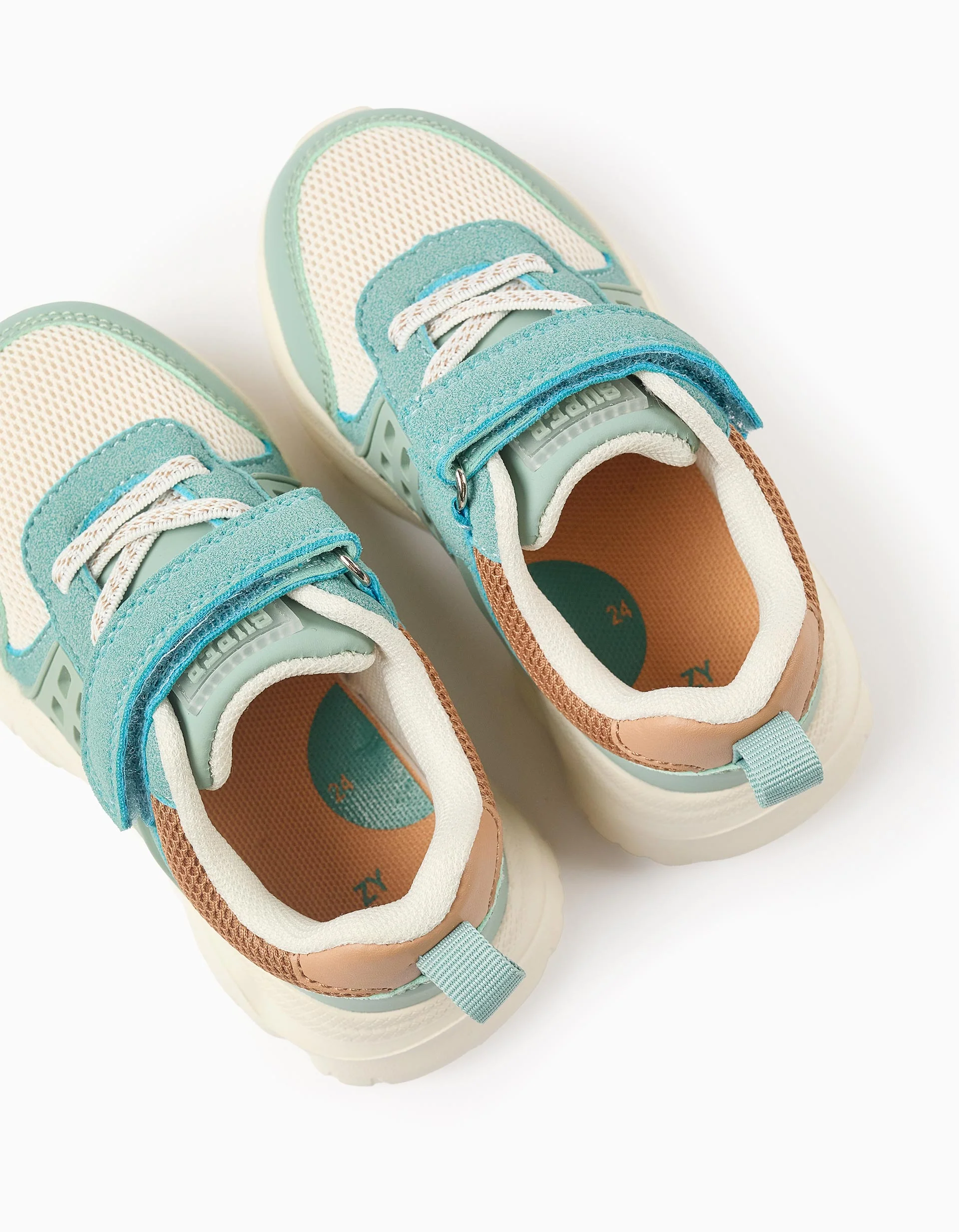 Superlight Runner Trainers for Baby Boys, Blue/Camel - Image 2