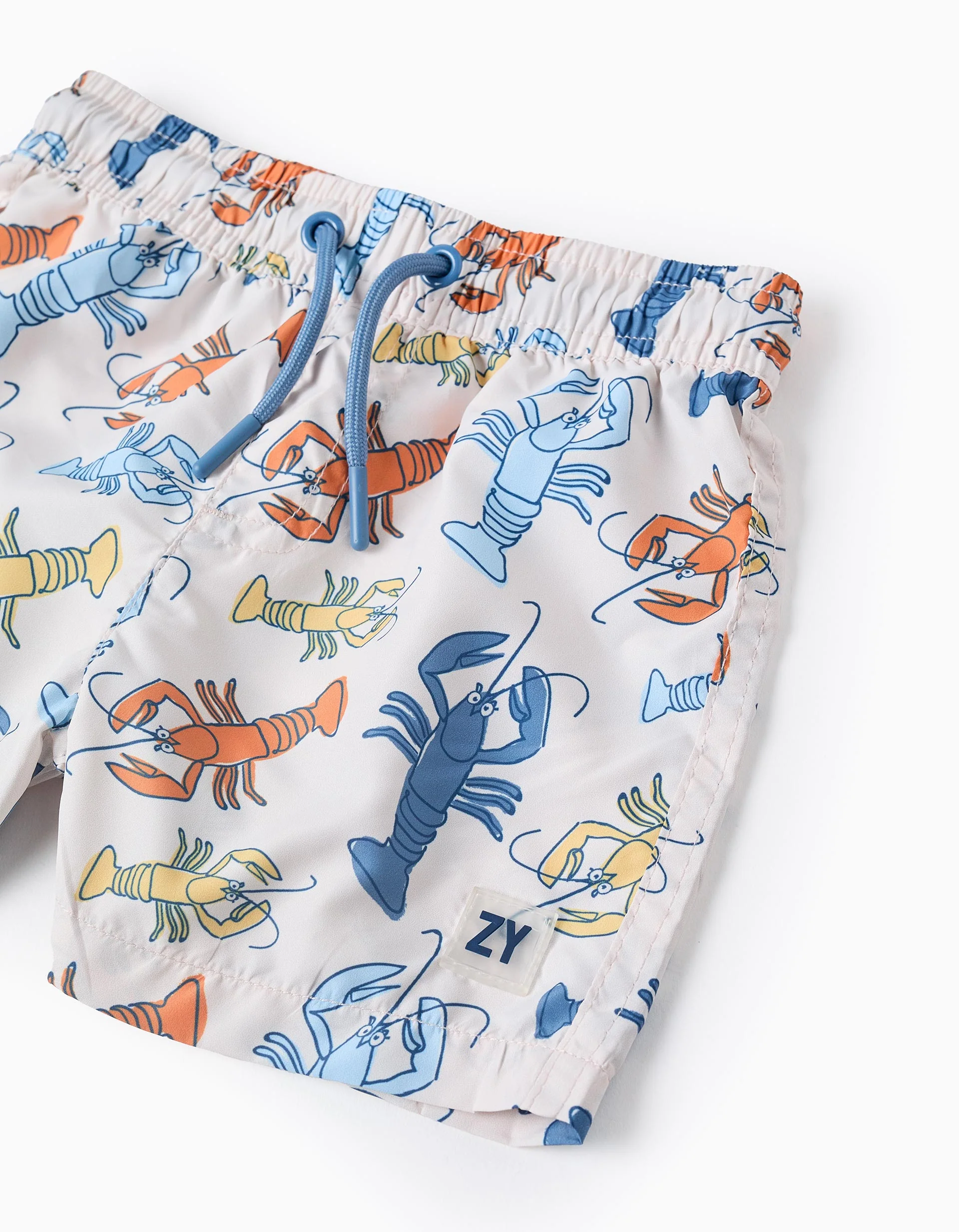 Swim Shorts for Baby Boys 'Lobster', Beige - Image 3
