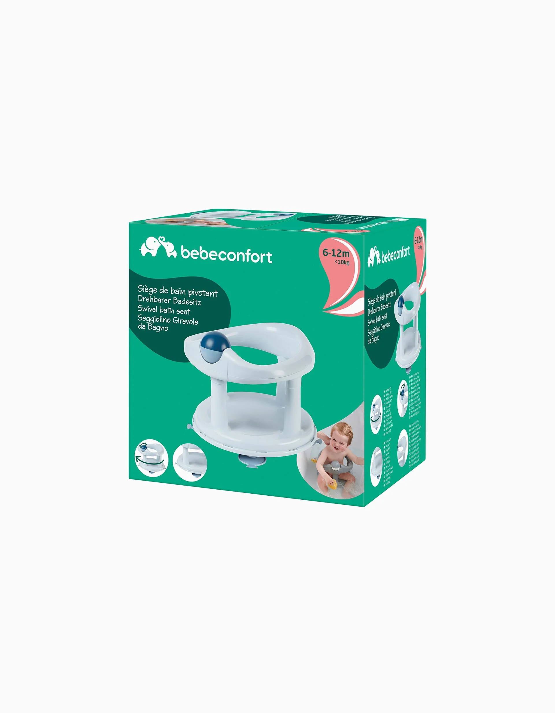 Swivel Bath Seat Bebe Confort 6M+, Blue - Image 6