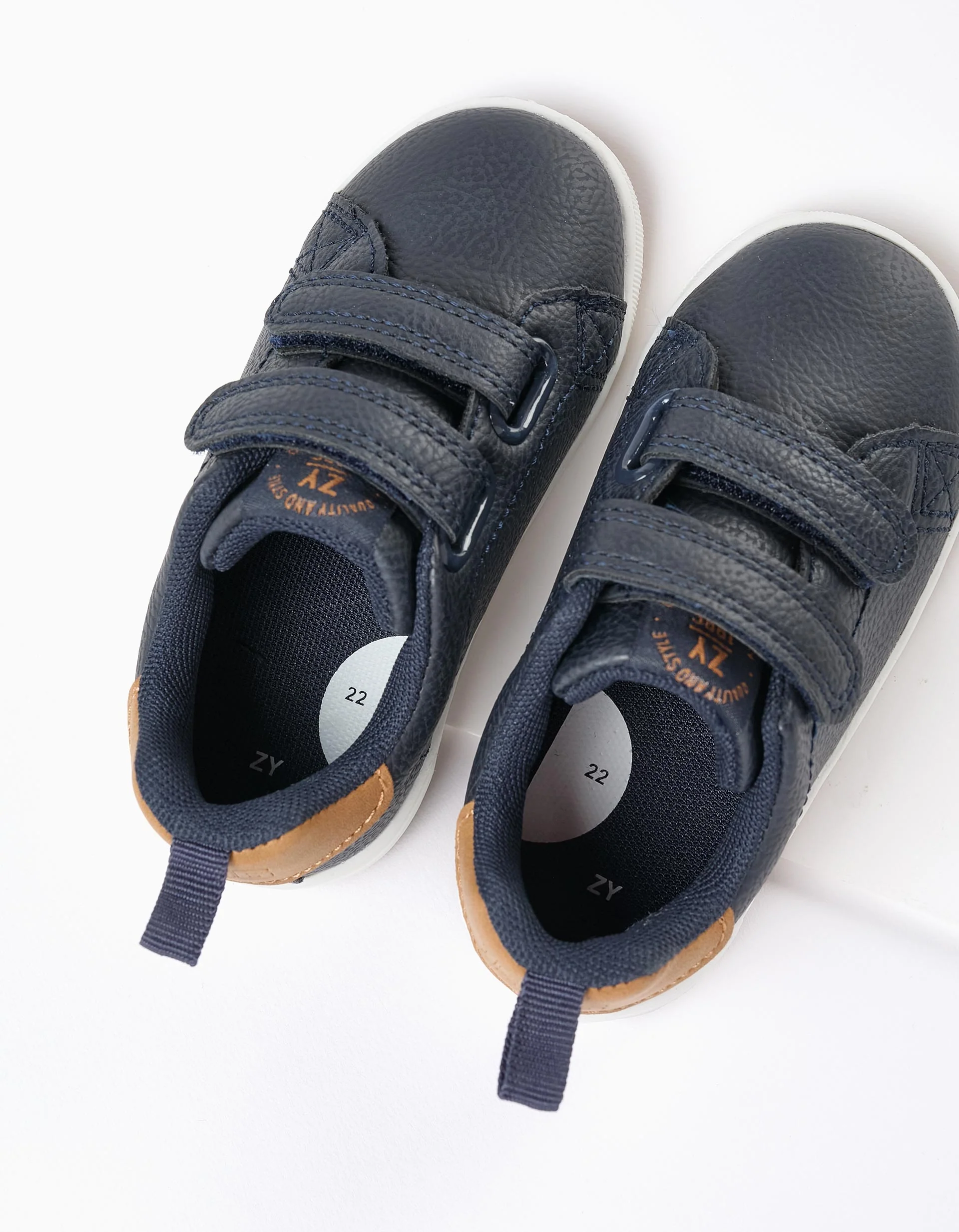 Trainers for Baby Boys 'ZY 1996', Dark Blue/Camel - Image 4