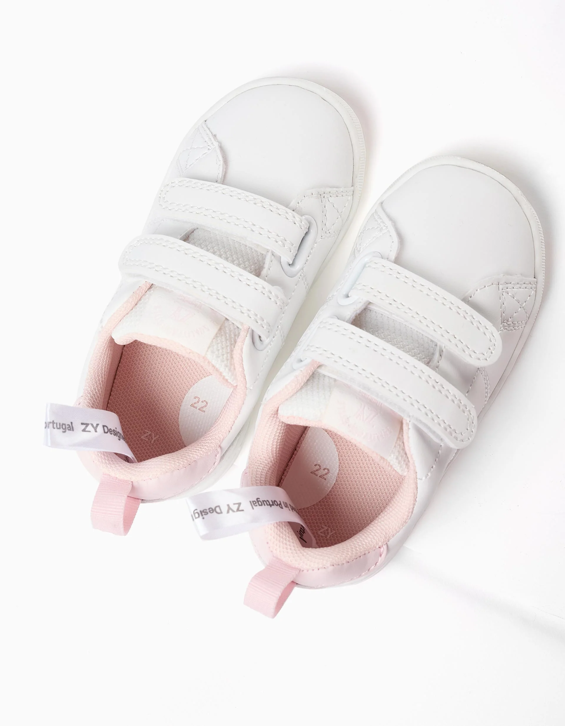 Trainers for Baby Girls 'ZY 1996', White/Pink - Image 4