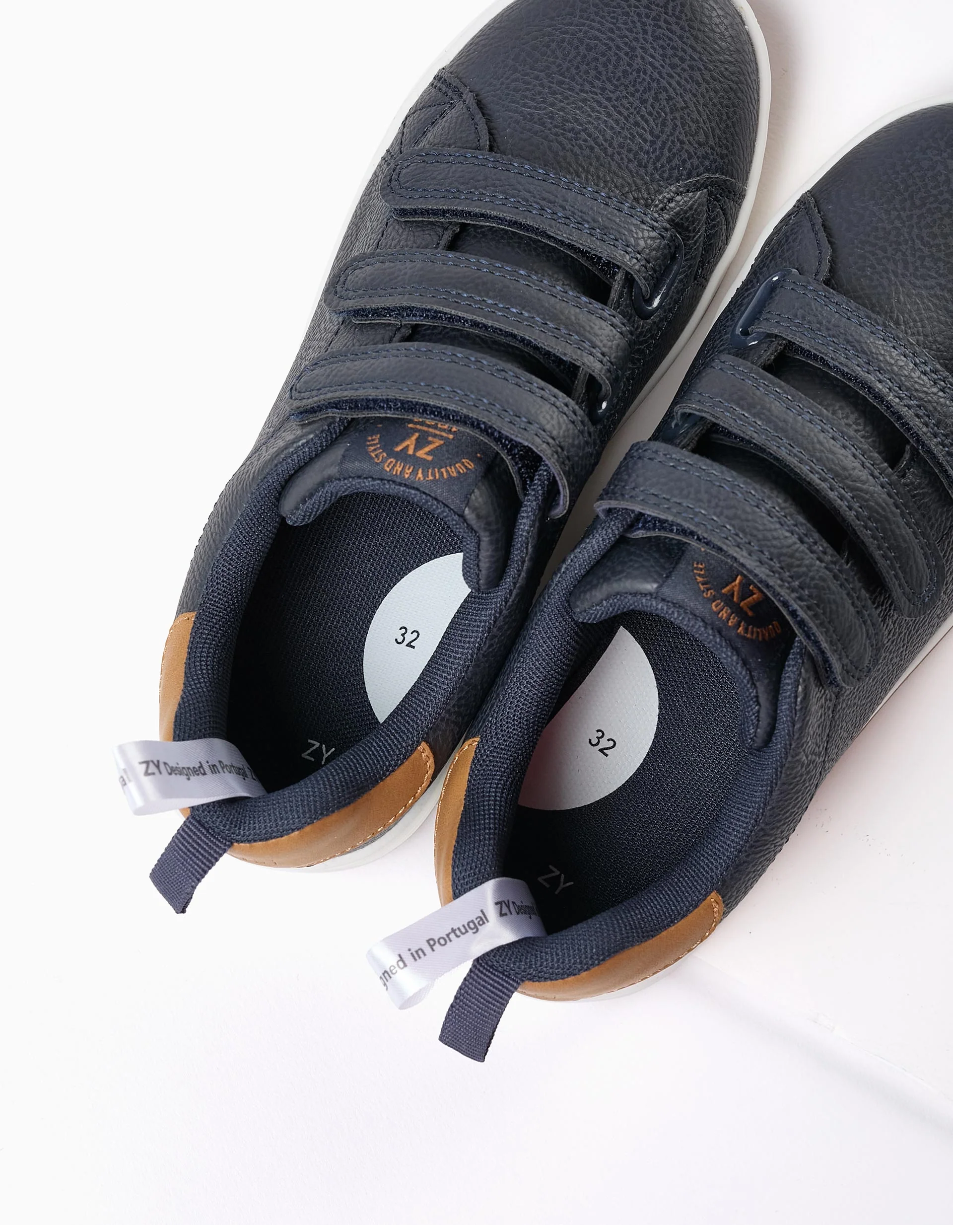 Trainers for Boys 'ZY 1996', Dark Blue/Camel - Image 5