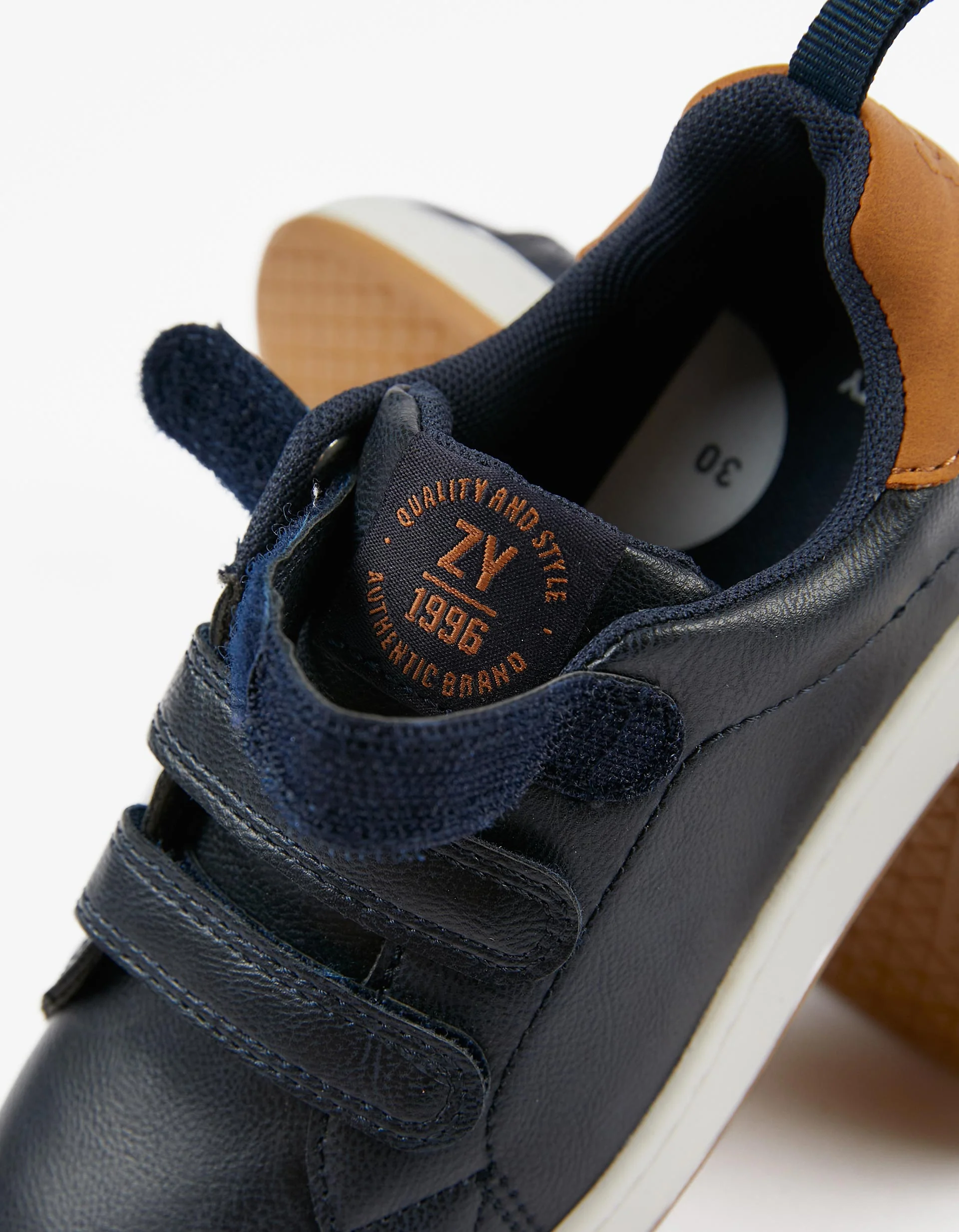 Trainers for Boys 'ZY 1996', Dark Blue/Camel - Image 6