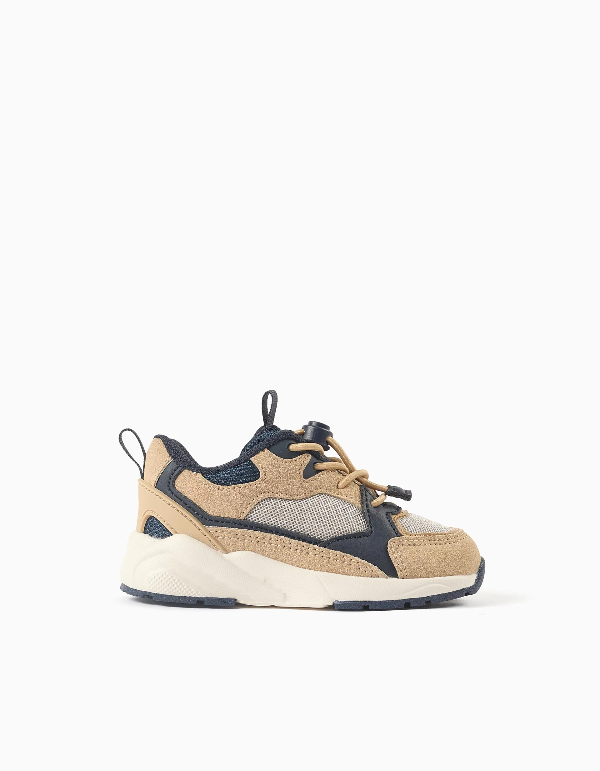 Trainers with adjustable laces Superlight Runner for baby boys, beige/blue