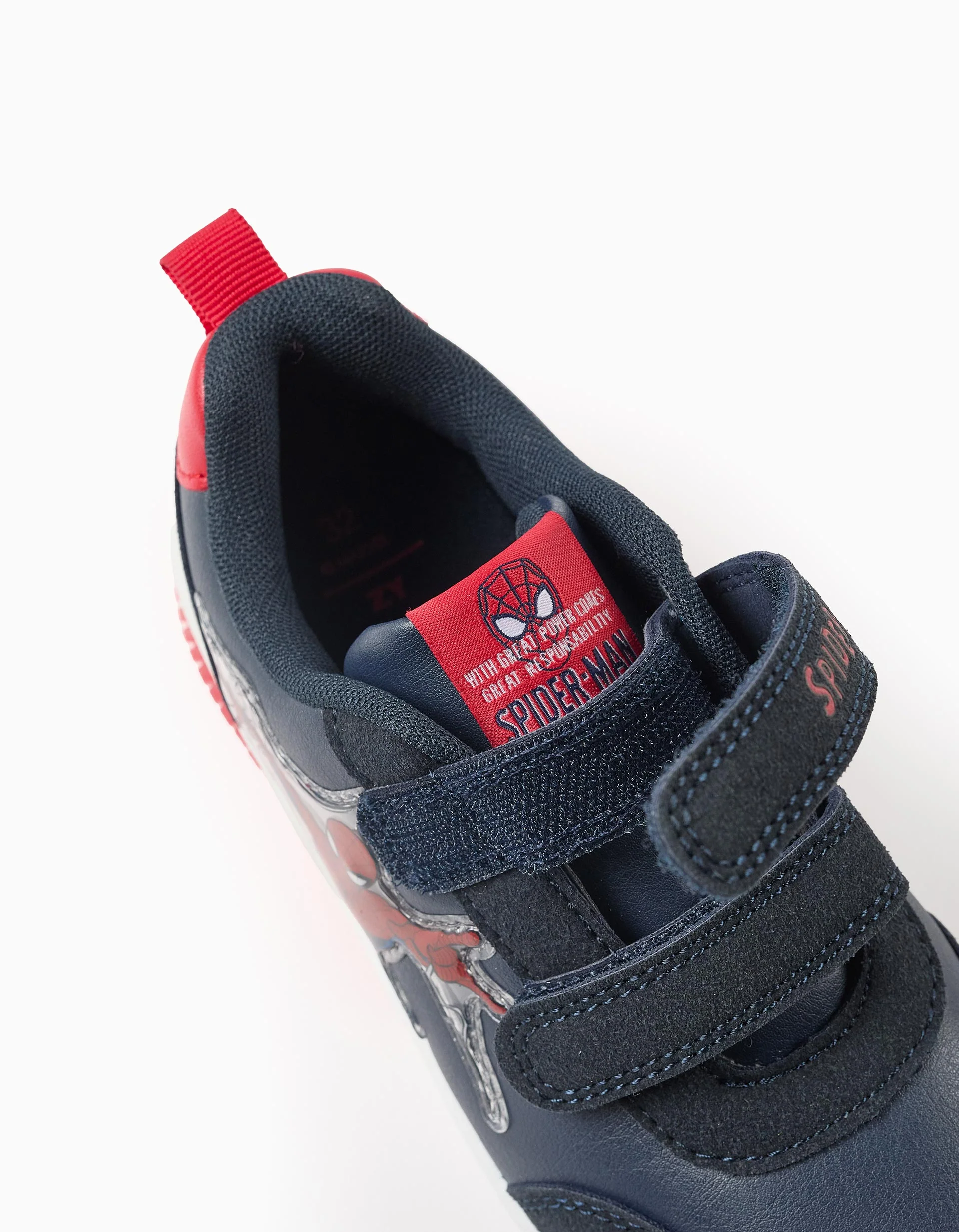 Trainers with Lights and Touch-Fastening Strap for Boys 'Spiderman', Blue - Image 5
