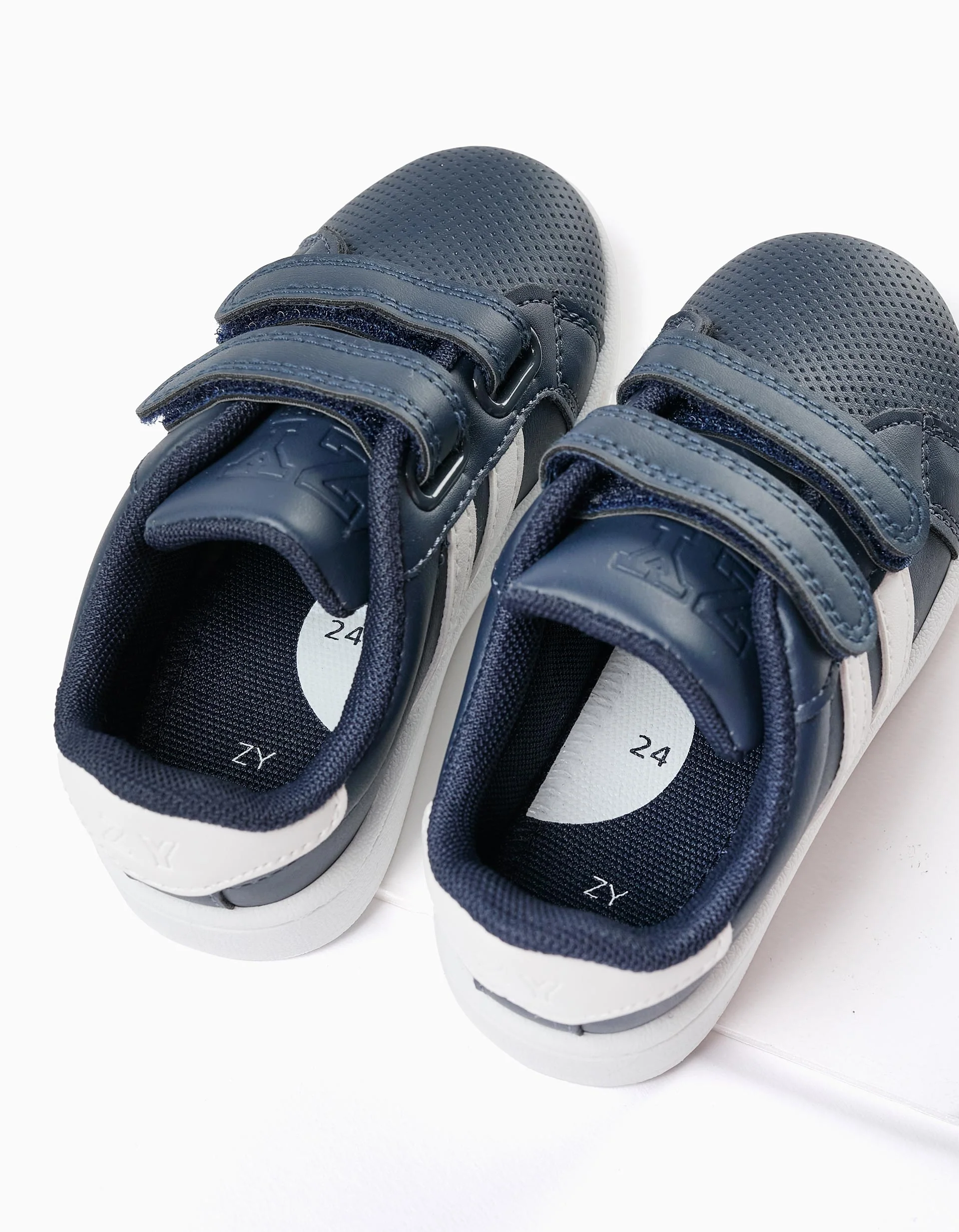 Trainers with Stripes for Baby Boys, Dark Blue - Image 4