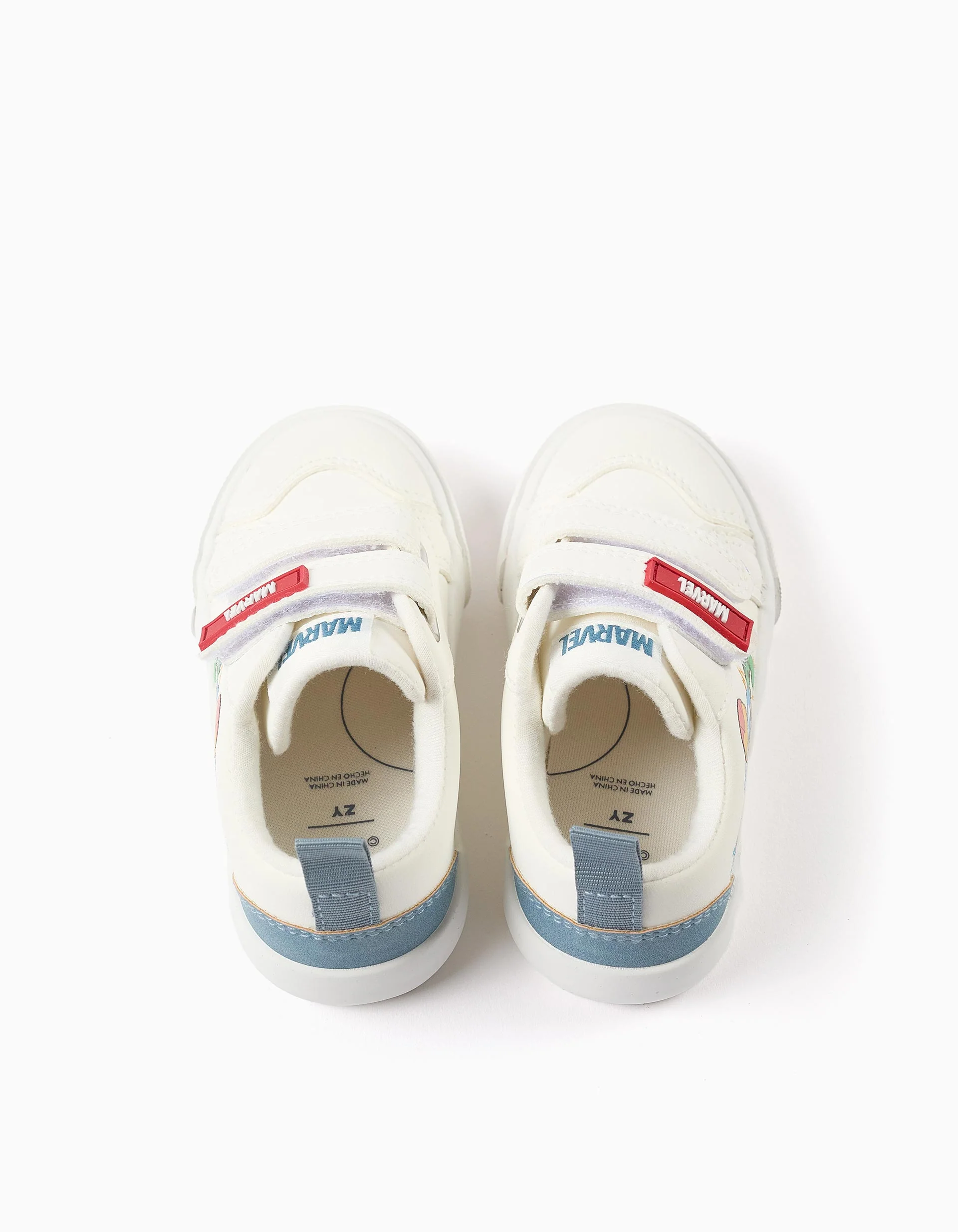 Trainers with Super Friends print for baby boys, white - Image 3