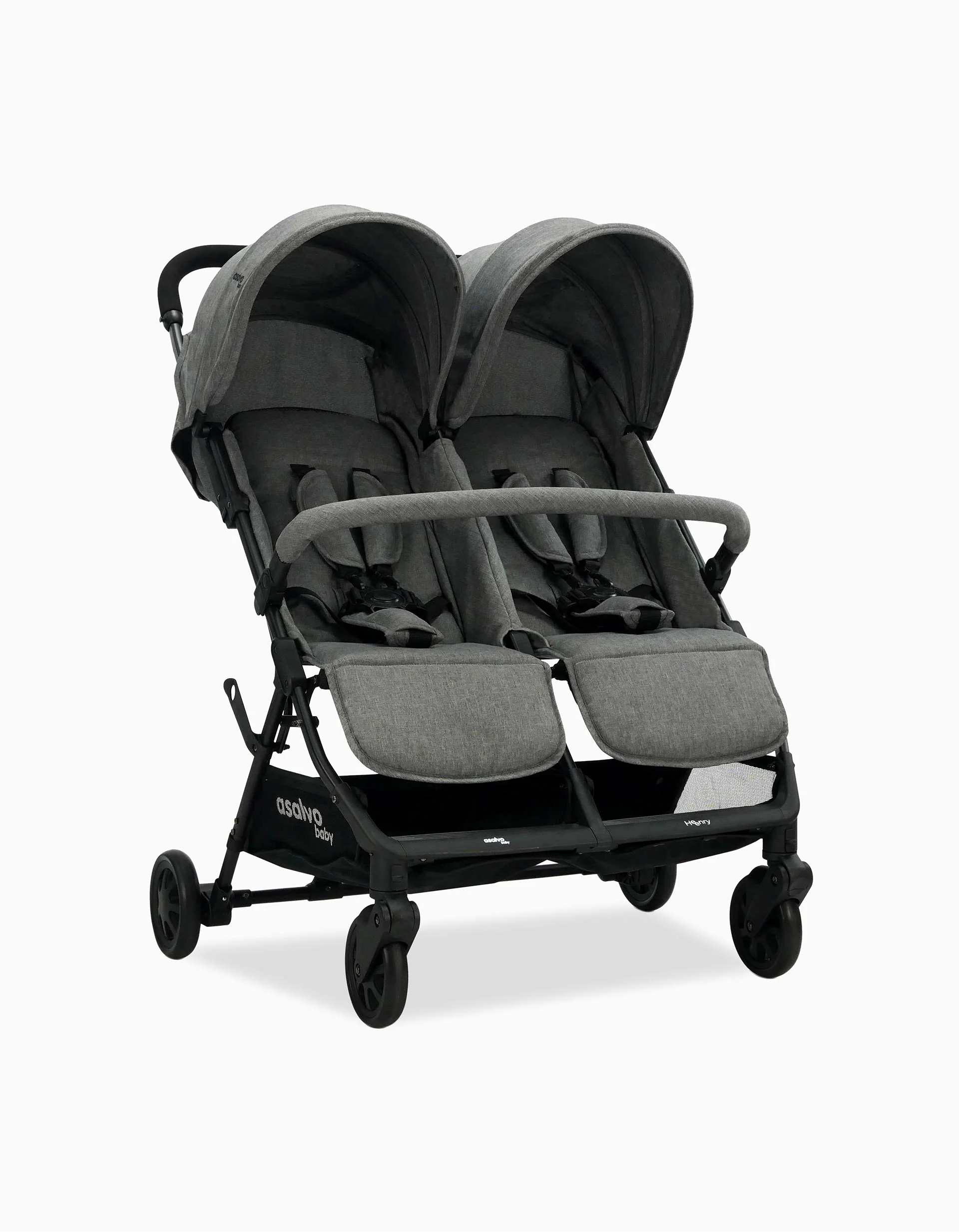 Twin Stroller Twins Henry Grey Asalvo - Image 3