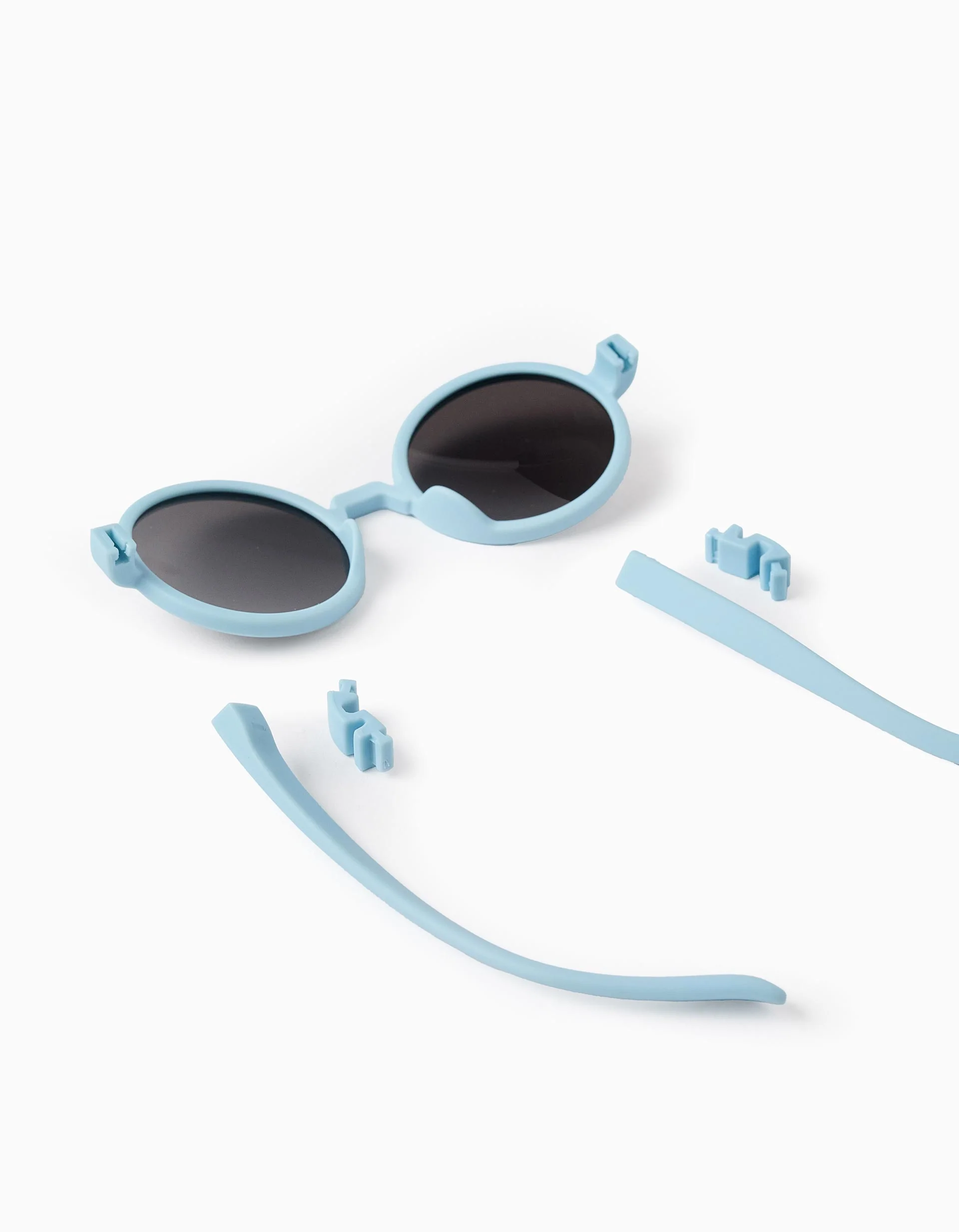 Ultraflex Round Level 3 UV Sunglasses for Children 3-5-Y, Light Blue - Image 3