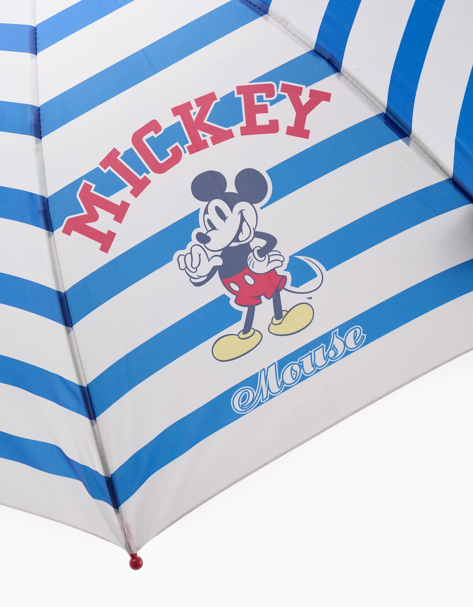 Umbrella with Mickey Design for Boys, White/Blue - Image 3