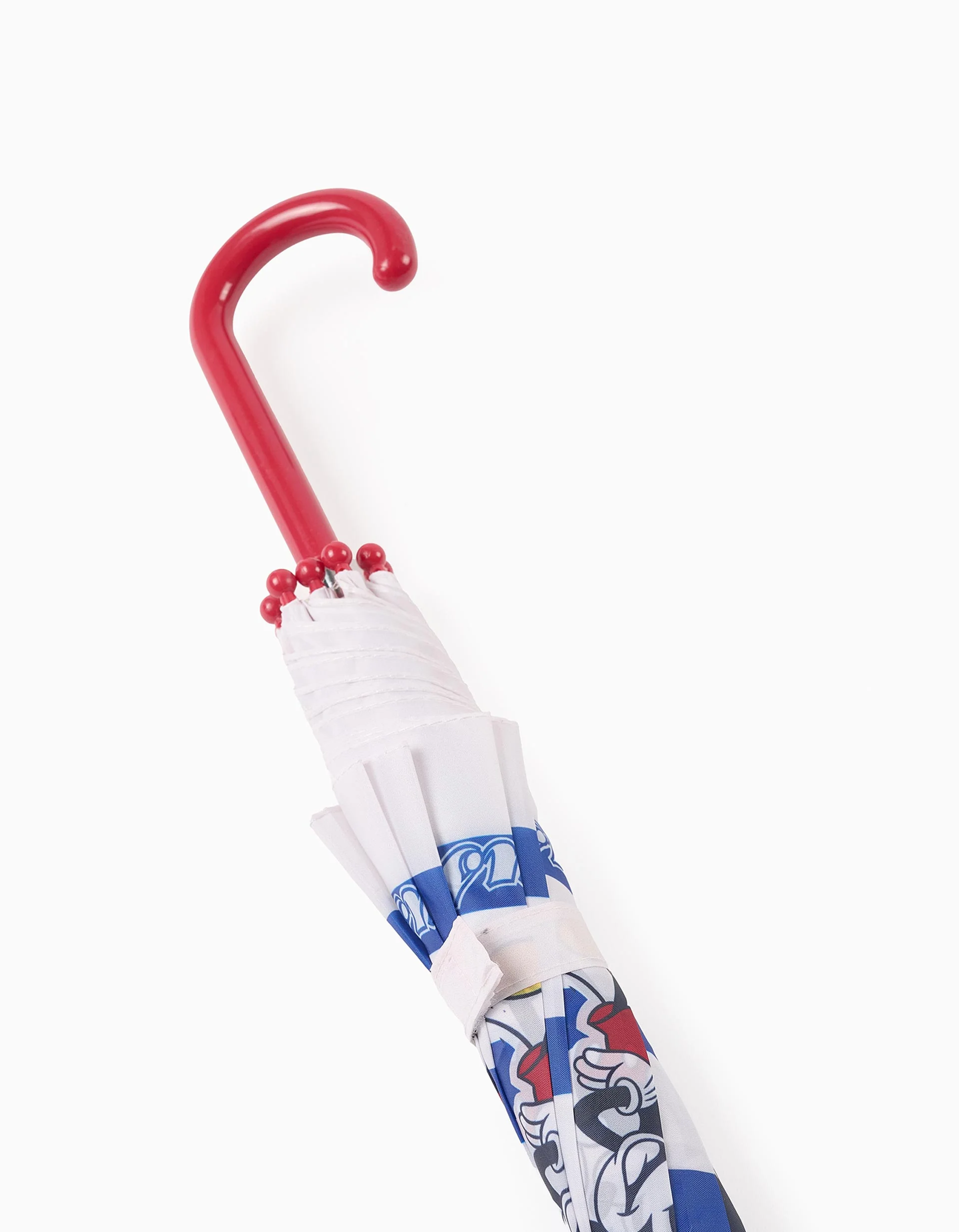 Umbrella with Mickey Design for Boys, White/Blue - Image 4