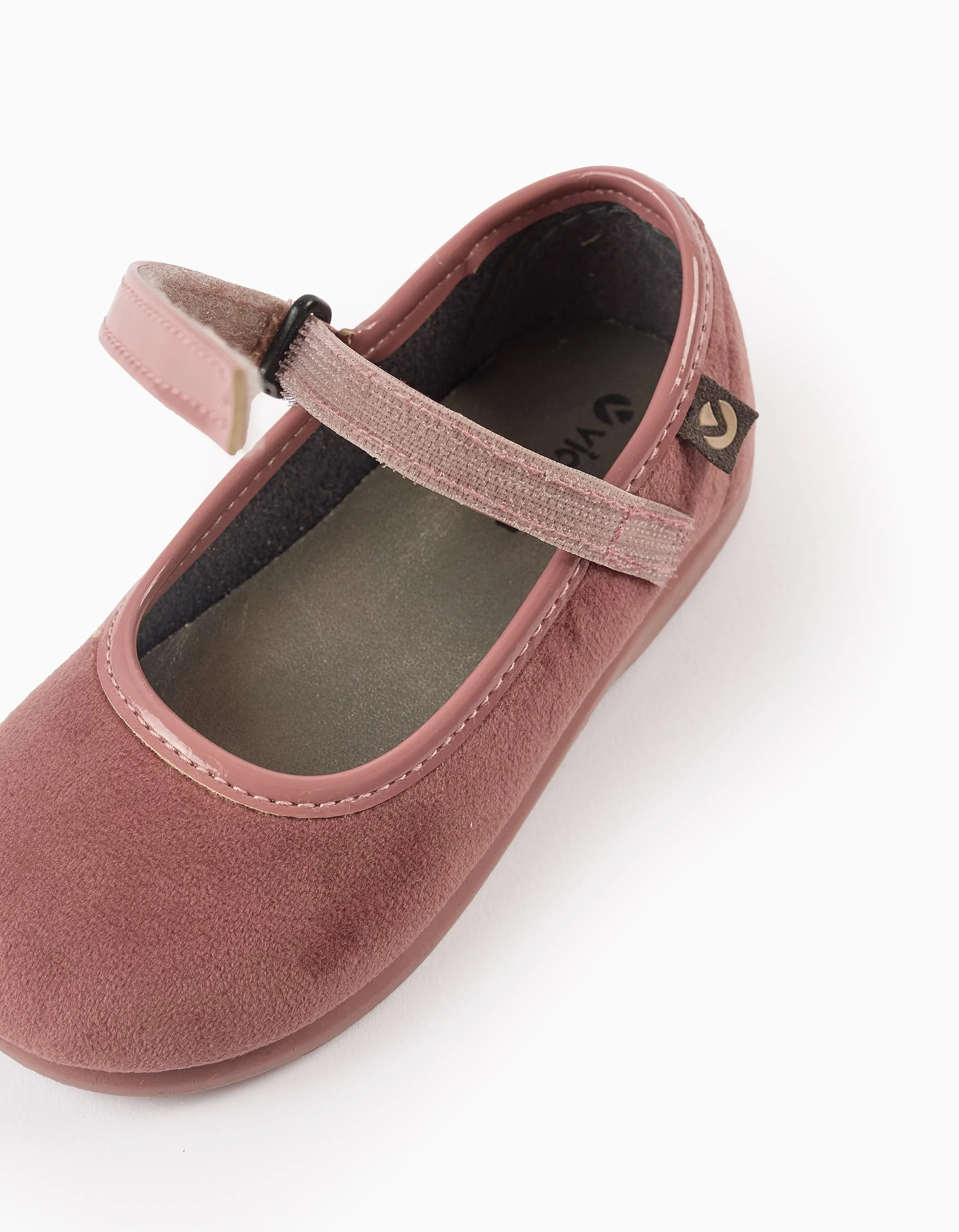 Velvet Ballerina Flats for Babies and Girls 'Victoria Alba', Pink - Image 4
