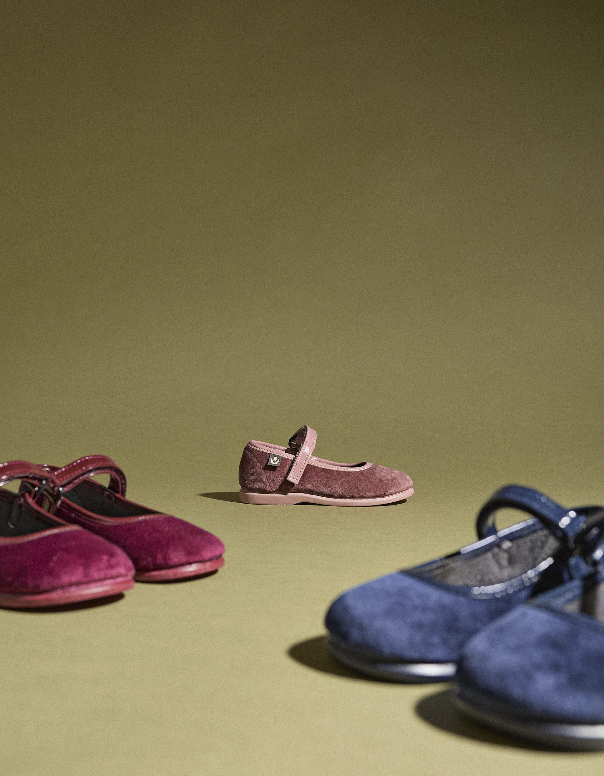 Velvet Ballerina Flats for Babies and Girls 'Victoria Alba', Pink - Image 5