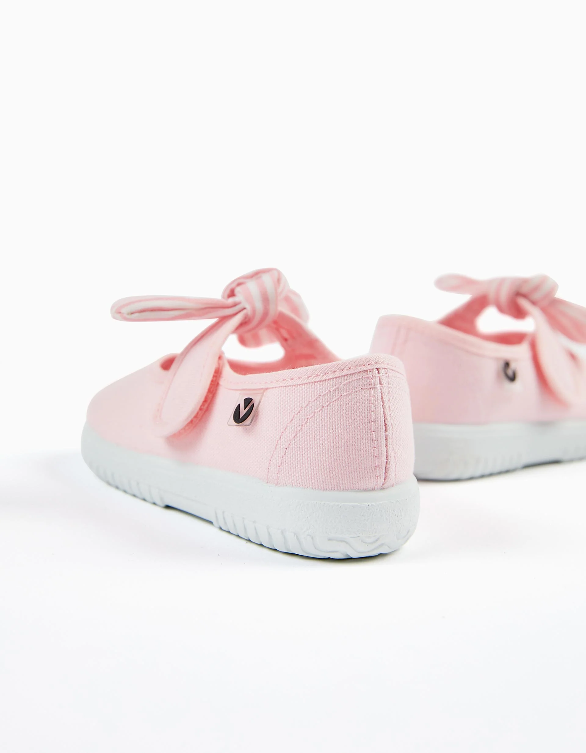Victoria Ballet Pumps for Babies and Girls, Light Pink - Image 3