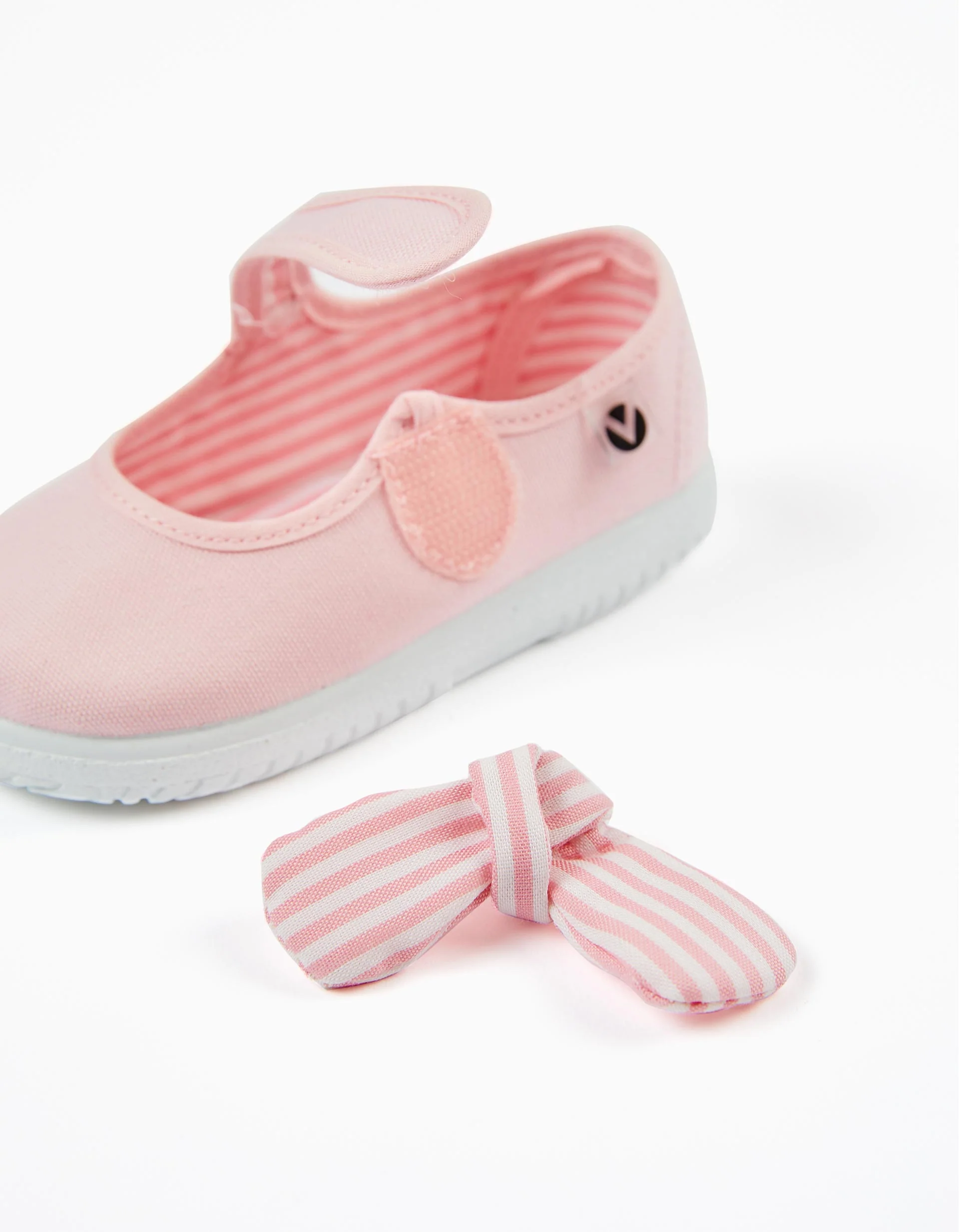 Victoria Ballet Pumps for Babies and Girls, Light Pink - Image 4