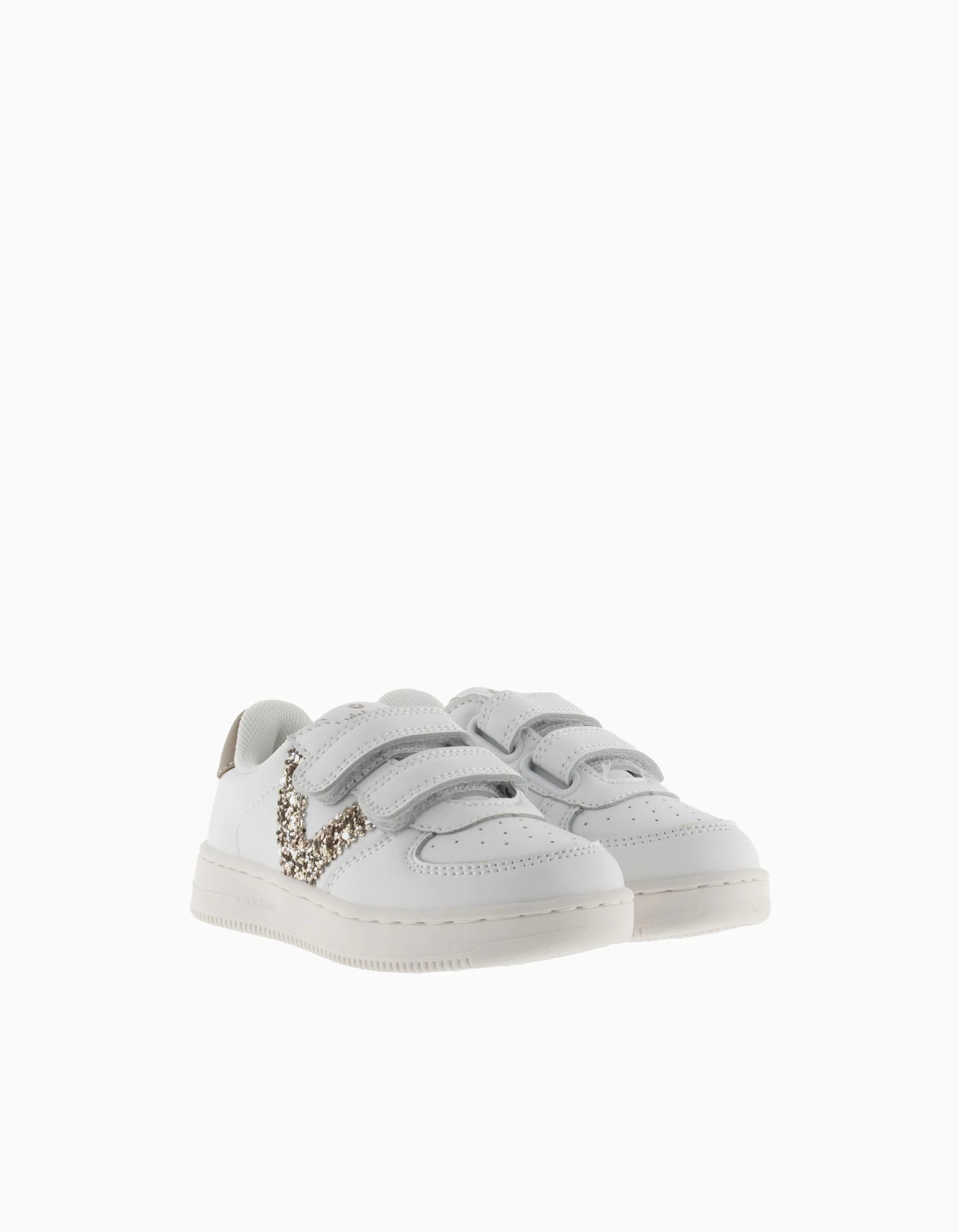 Victoria trainers with glitter for baby girls, white/golden - Image 5