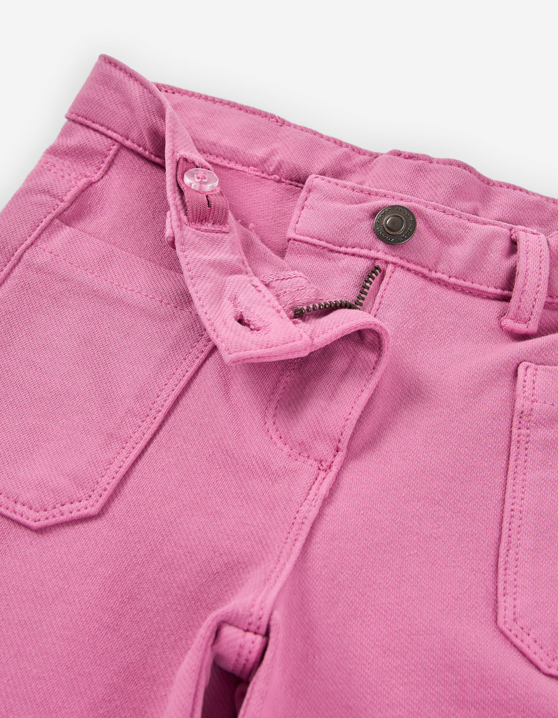 Wide leg denim trousers for girls, pink - Image 3