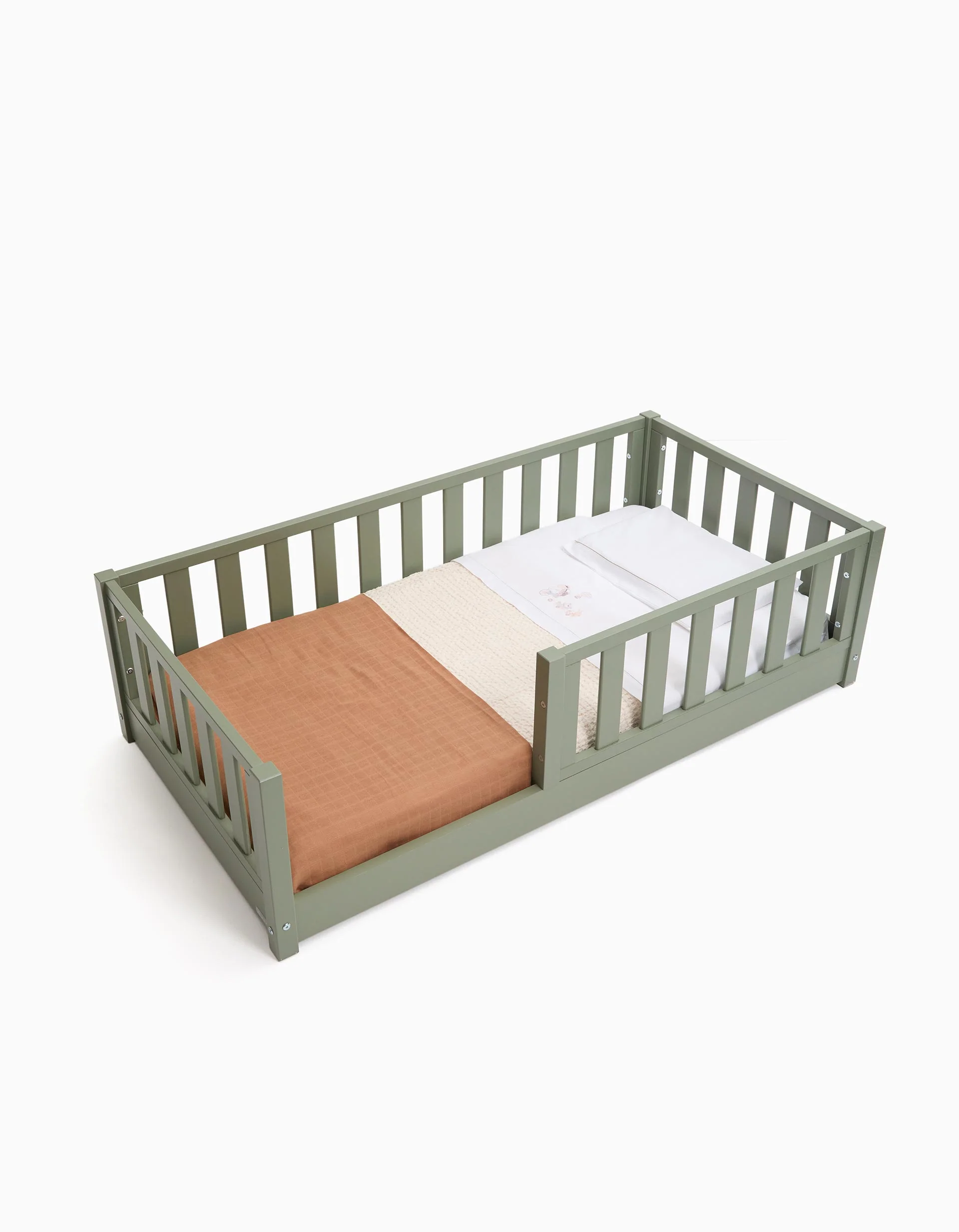 ZY Nest Bed for Babies 70X140Cm, Green